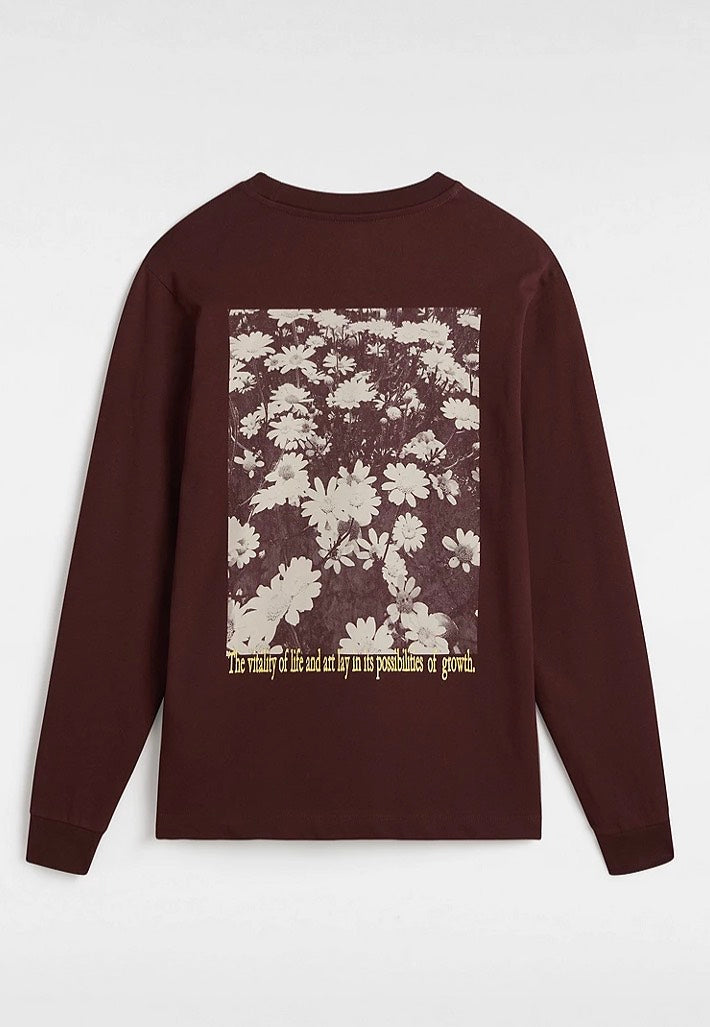 Vans - Vitality Fields Bff Bitter Chocolate - Longsleeve Websites Cheap Pice