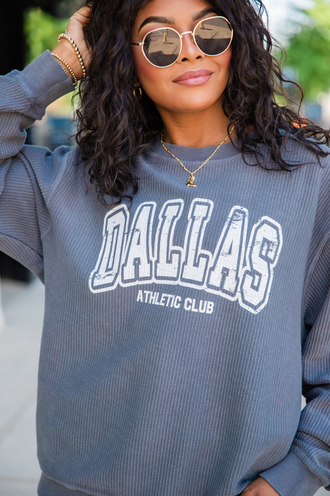 Dallas Athletic Club Charcoal Corded Graphic Sweatshirt Cheap Wiki