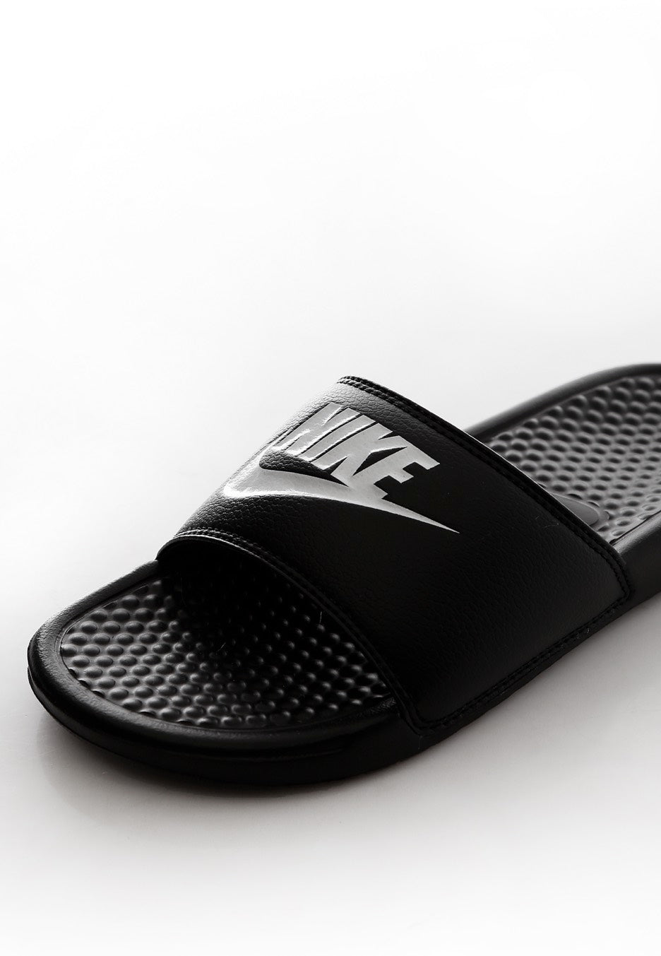 Nike - Benassi Just Do It. Black/White - Slides For Sale Cheap Online