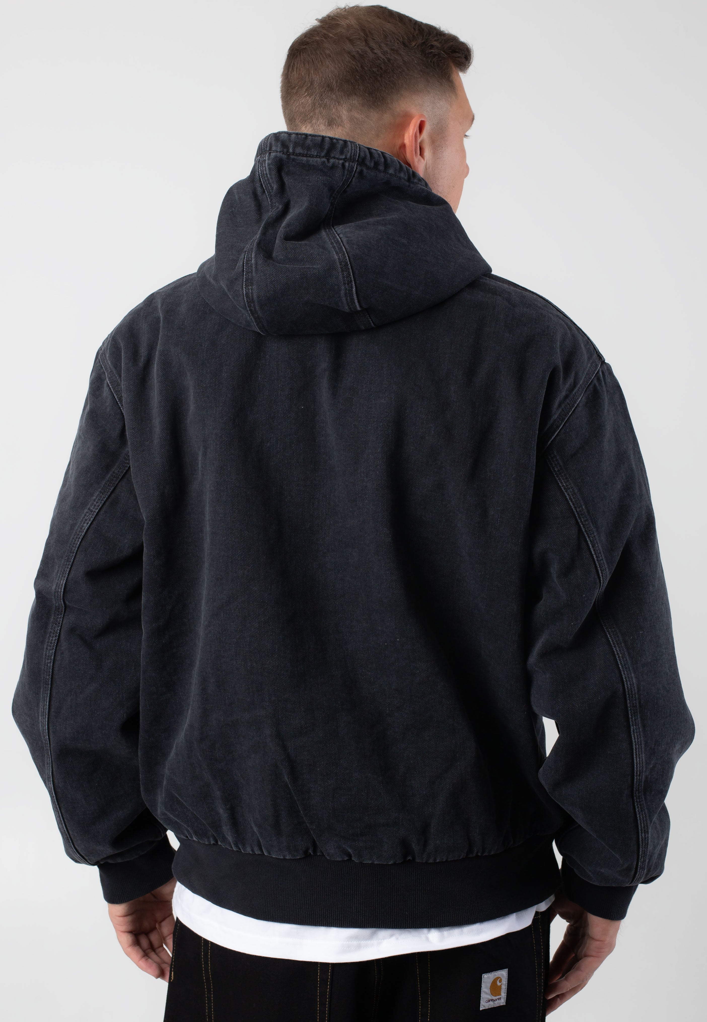 Carhartt WIP - OG Active Rivet Stone Washed Black - Jacket Clearance How Much