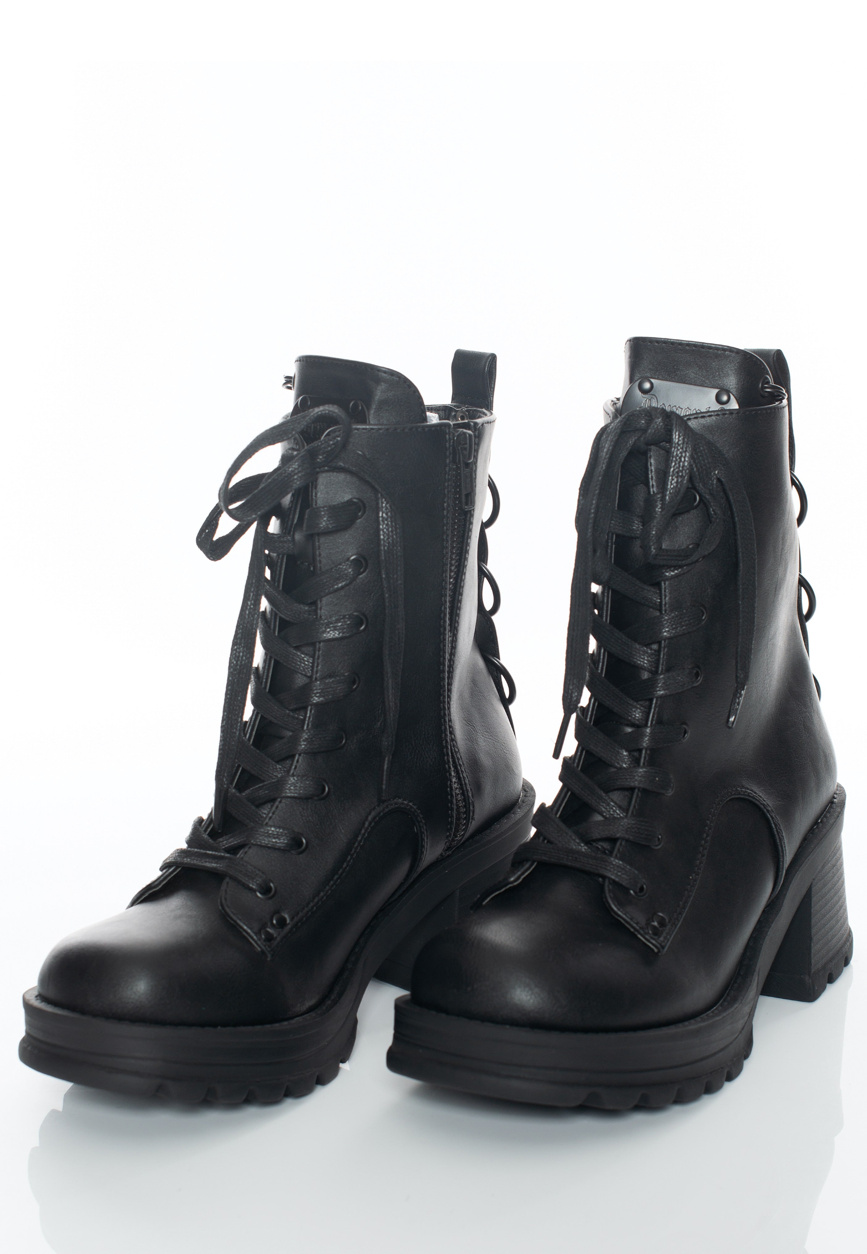 DemoniaCult - Bratty 50 Black Vegan Leather - Girl Shoes Pay With Visa Sale Online