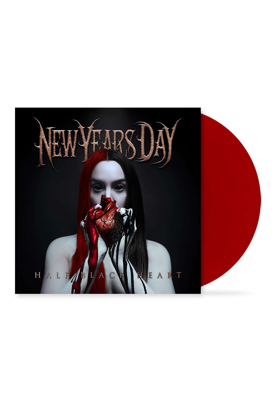 New Years Day - Half Black Heart Ltd. Deep Blood Red - Colored Vinyl Outlet Reliable