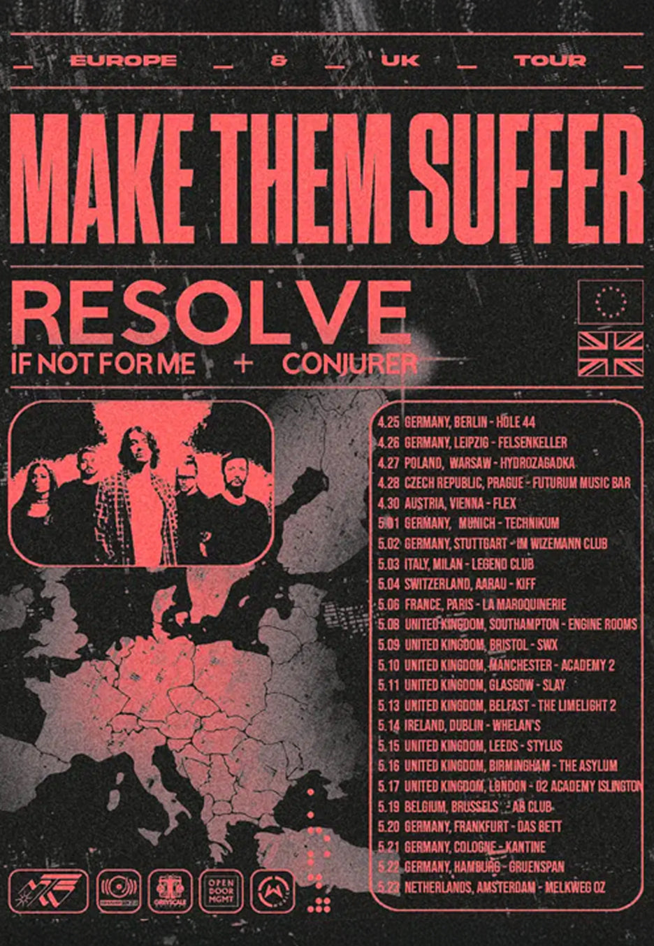 Make Them Suffer - 20.05.2025 Frankfurt Stehplatz - Ticket Outlet Reliable