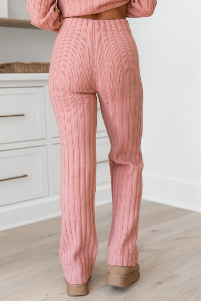 For The Long Haul Mauve Knit Pants Buy Cheap Low Shipping