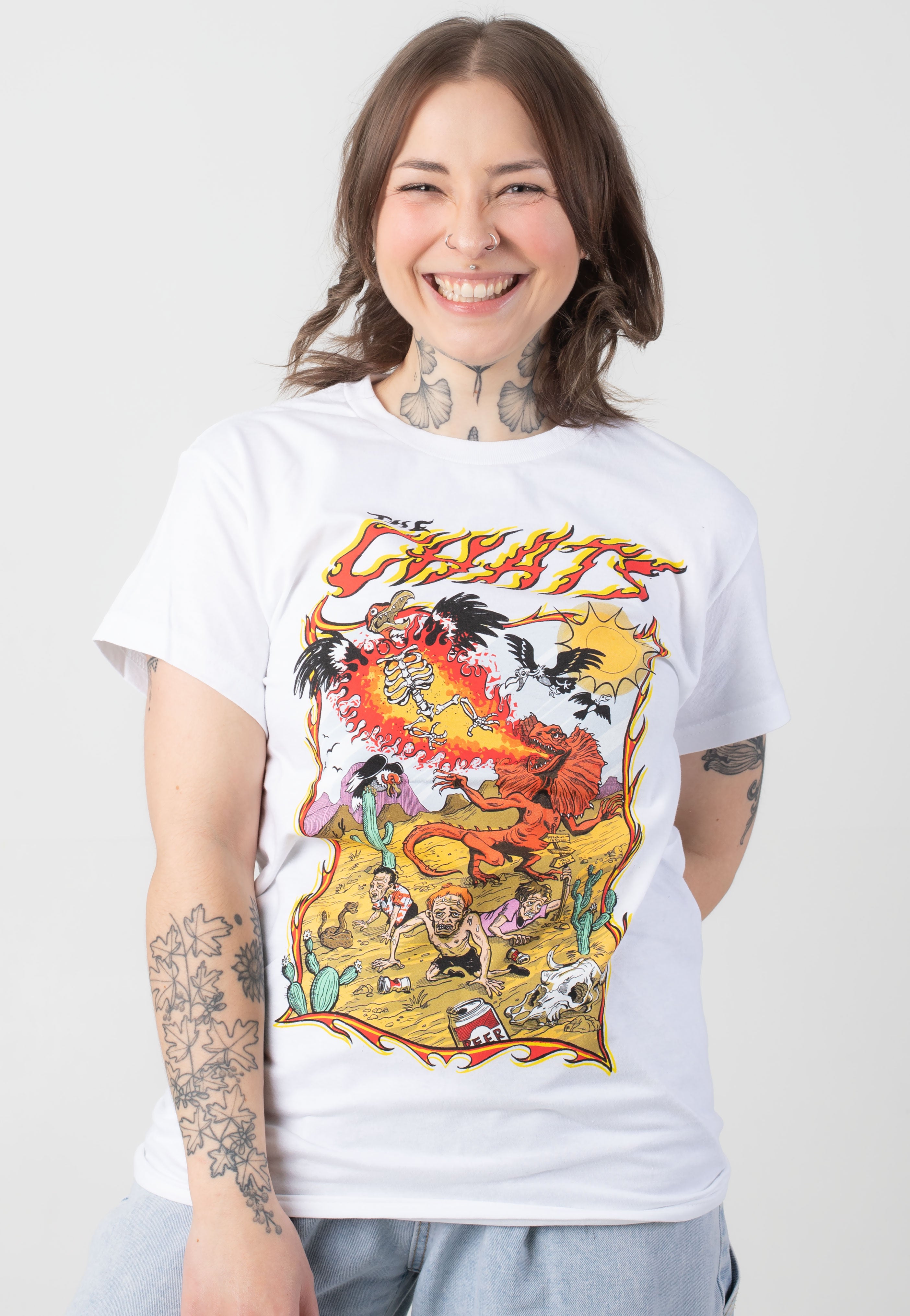 The Chats - Lizard Breath White - T-Shirt Best Sale Online