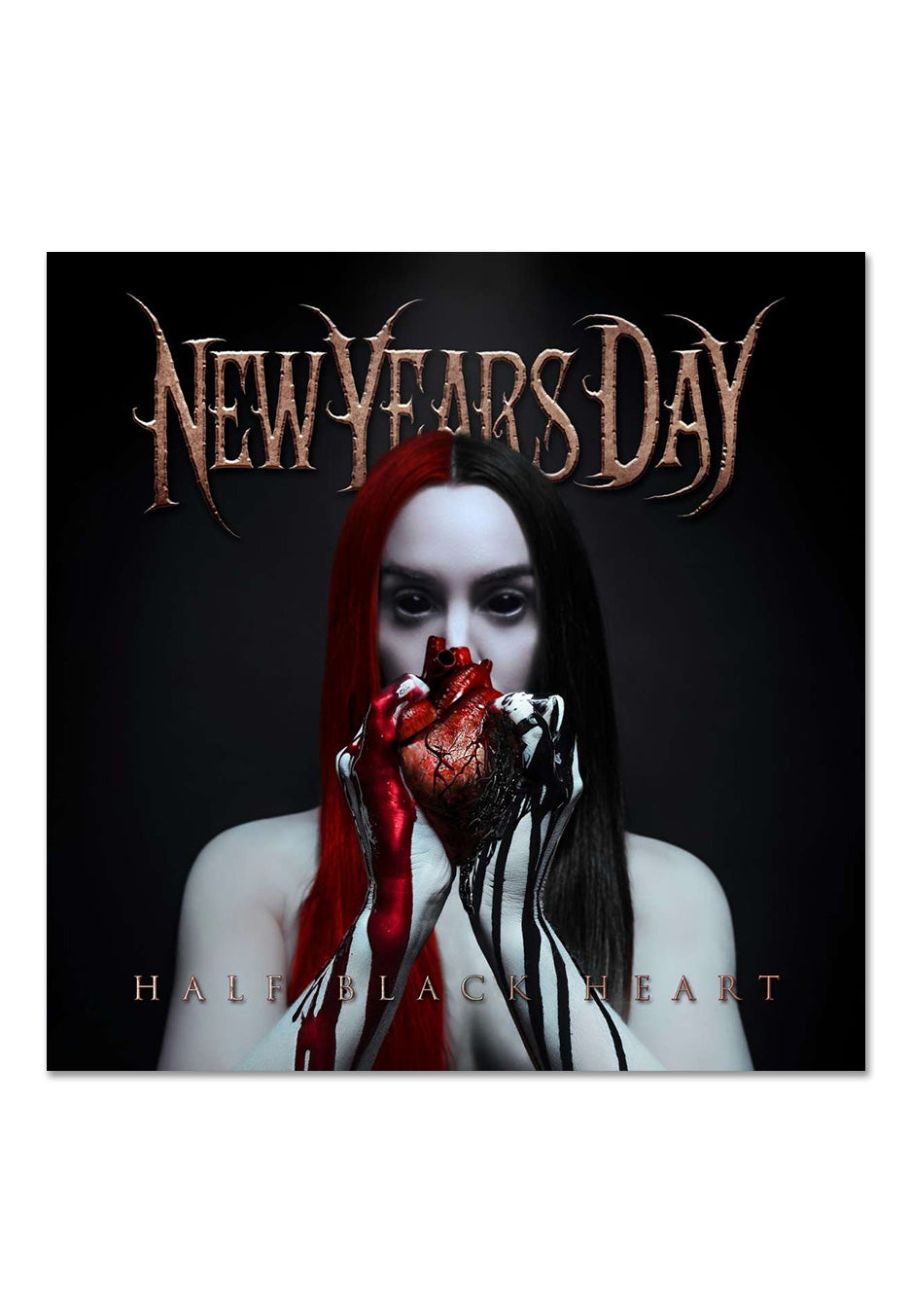 New Years Day - Half Black Heart Ltd. Deep Blood Red - Colored Vinyl Outlet Reliable