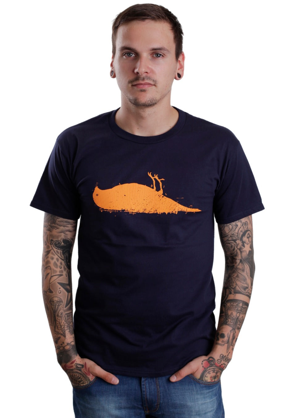 Atticus - Bird Navy/Yellow - T-Shirt Factory Outlet