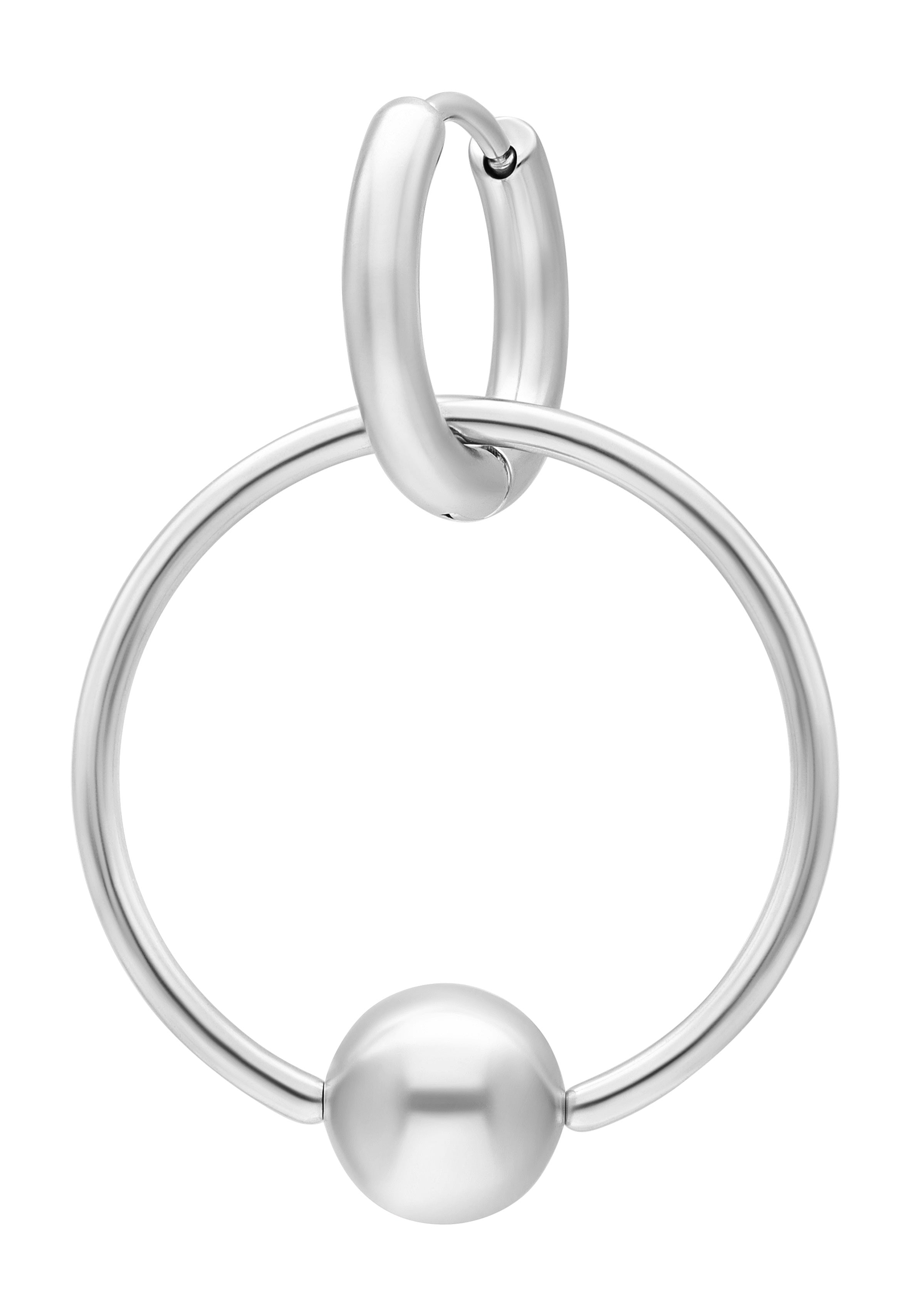 Wildcat - Little Ball Closure Hoops 22mm Silver - Earrings Cheap Get Authentic