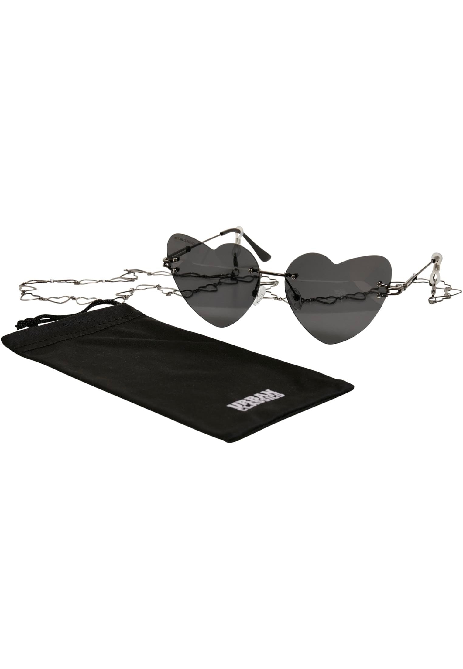 Urban Classics - Heart With Chains Black/Black - Sunglasses Clearance Store For Sale