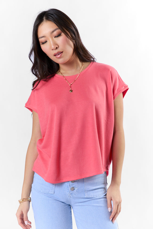 My Type Of Coral Knit Tee Hot Sale