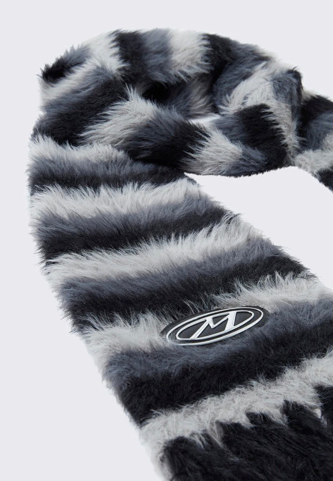 Minga London - Coraline Striped Black - Scarf Purchase Sale Online