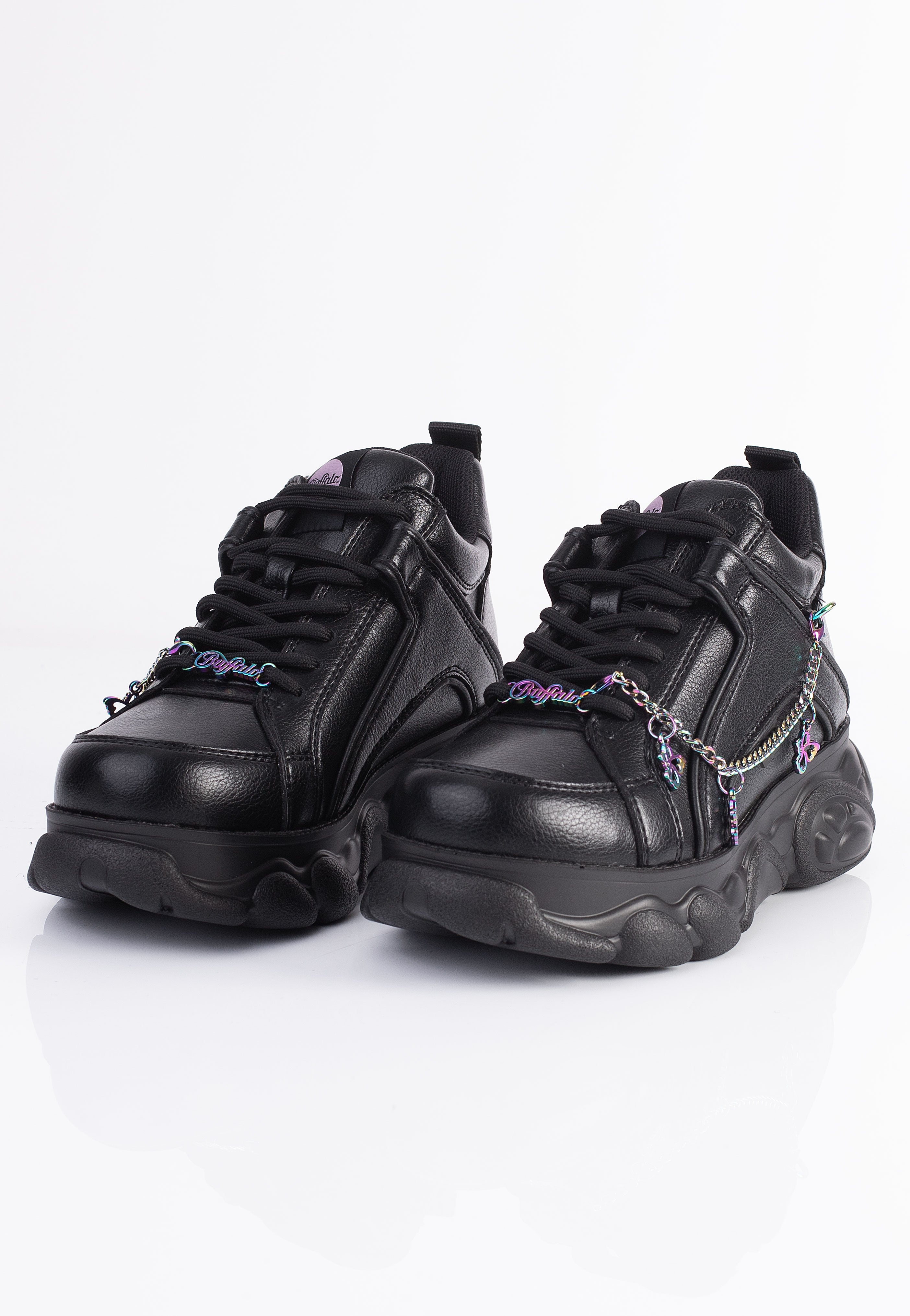 Buffalo - Cld Corin Chain Butterfly Vegan Nappa Black/Multi - Girl Shoes With Paypal Cheap Online