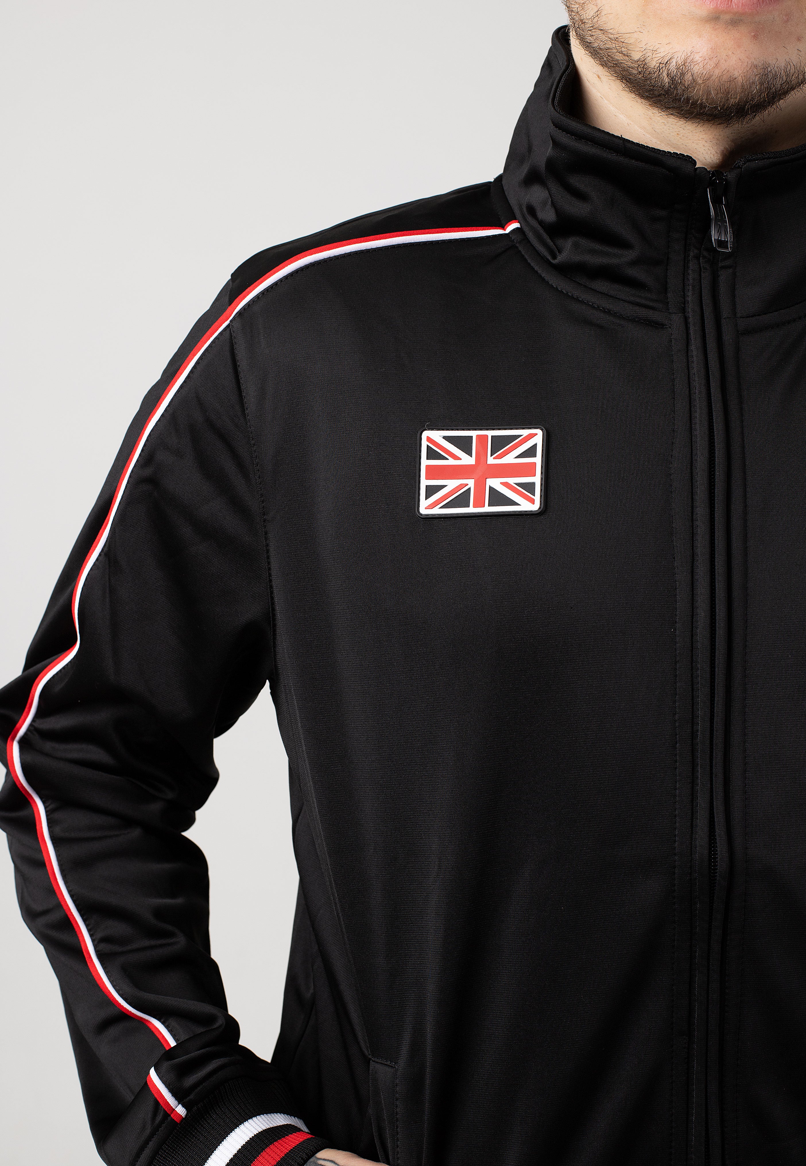 Lonsdale - Skellberry Black/Red/White - Track Jacket Cheap Sale Explore