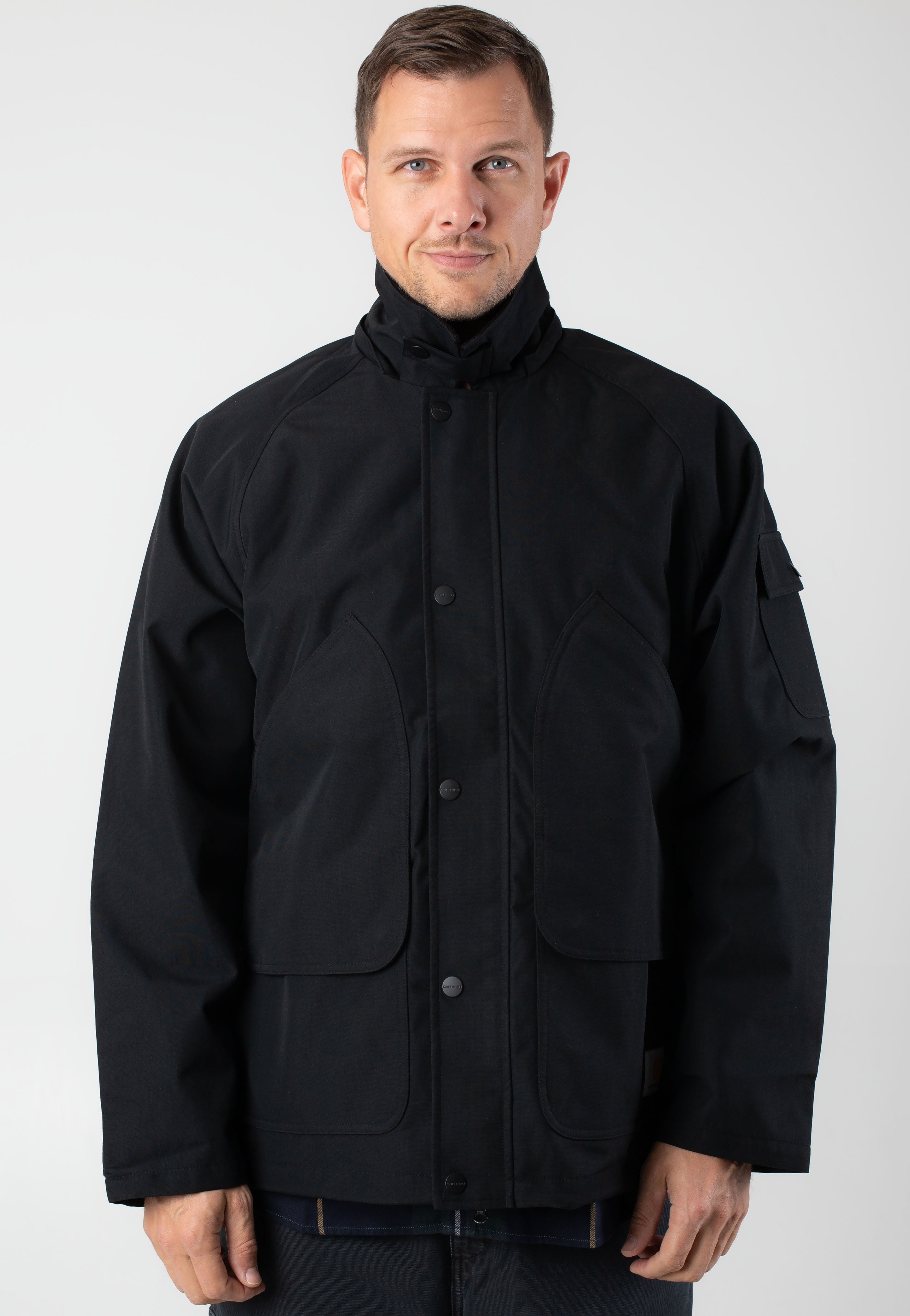 Carhartt WIP - Clarton Black/Black - Jacket Wiki Cheap Online