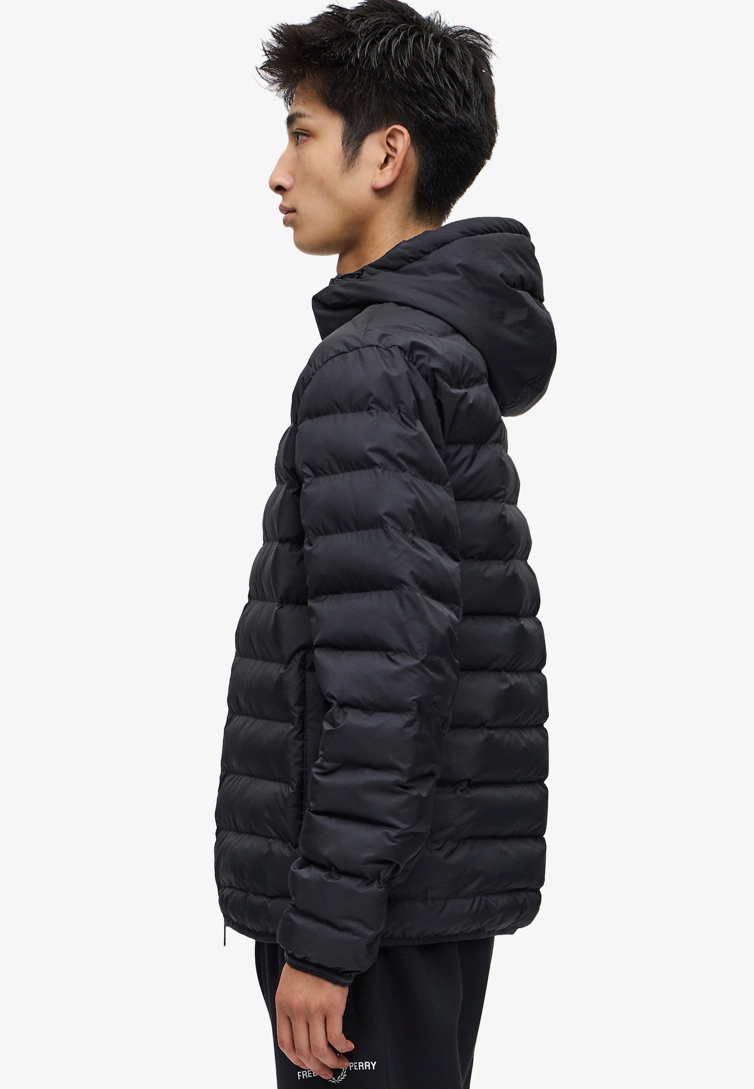 Fred Perry - Hooded Insulated Black - Jacket Discount Footaction