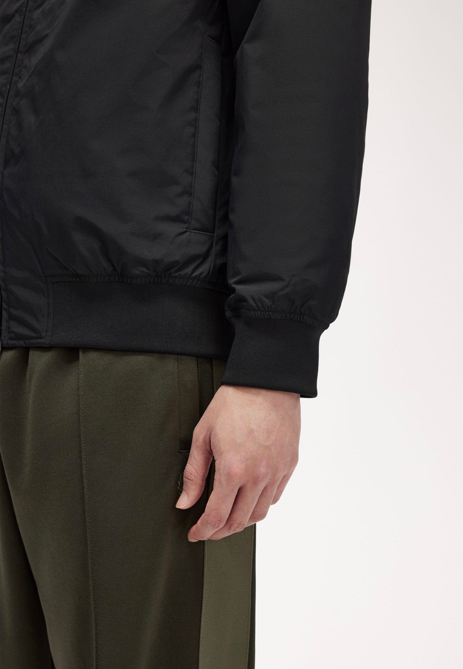 Fred Perry - The Hooded Brentham Black - Jacket Discount Footlocker Pictures