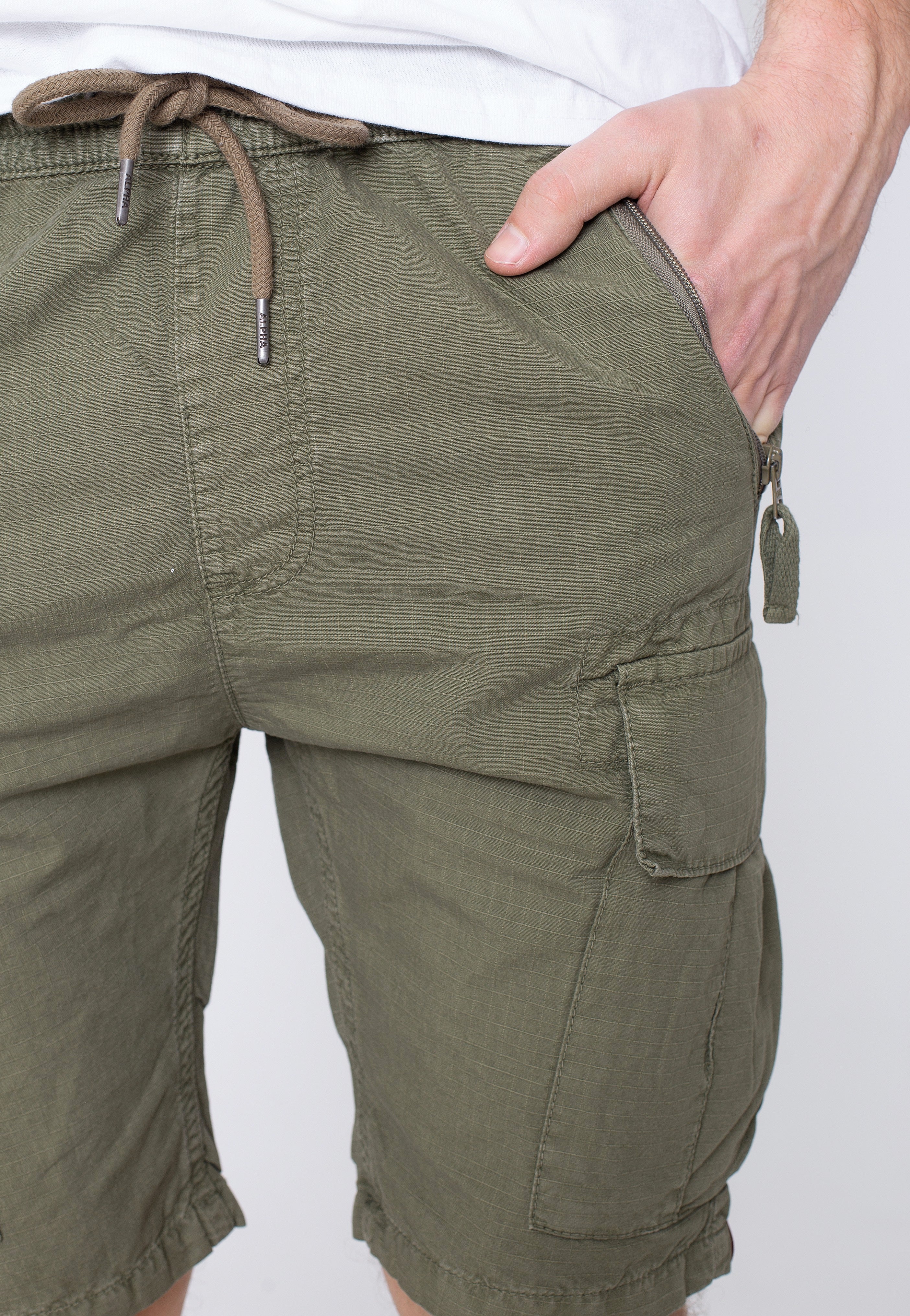 Alpha Industries - Ripstop Jogger Olive - Shorts Cheap From China