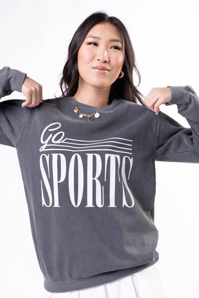 Go Sports Pepper Comfort Colors Graphic Sweatshirt Authentic For Sale