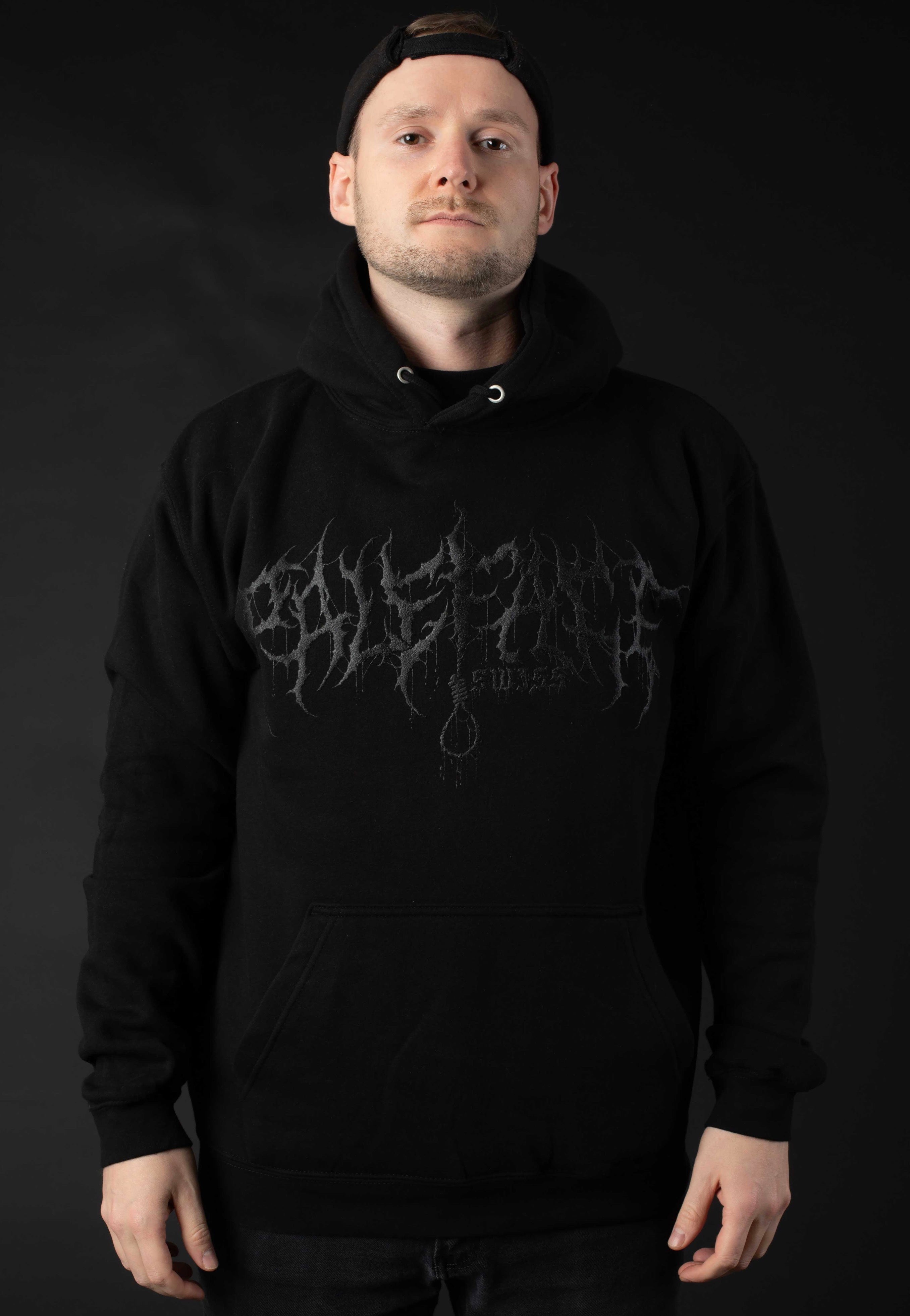 Paleface Swiss - Logo Limited Black On Black - Hoodie Clearance Pre Order