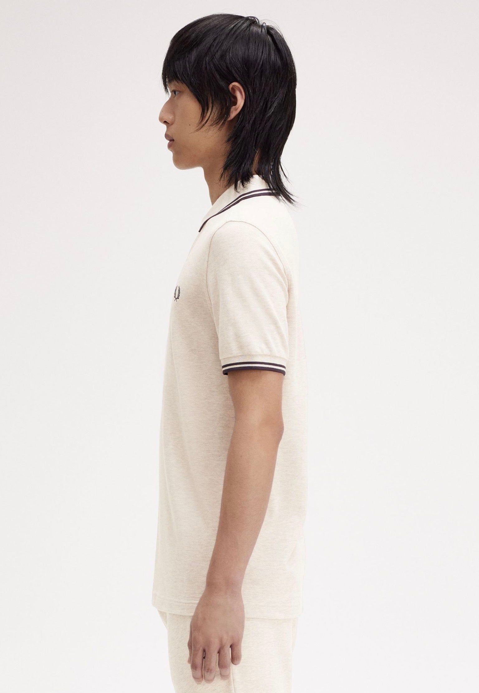 Fred Perry - Twin Tipped Porridge Marl/Anchor Grey/Anchor Grey - Polo Sale Best Sale