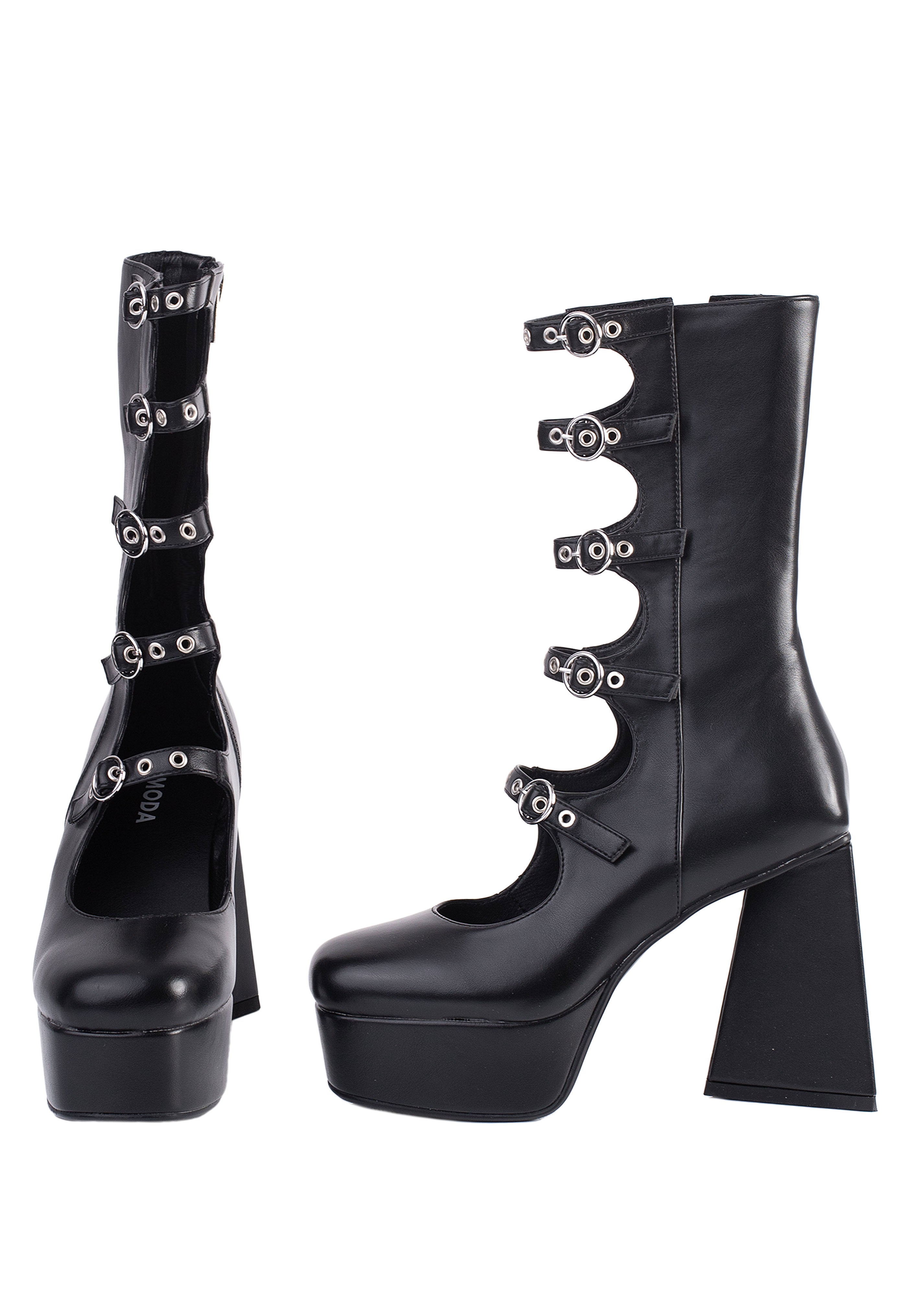 Lamoda - Padlock Platform Calf - Girl Shoes Clearance Recommend