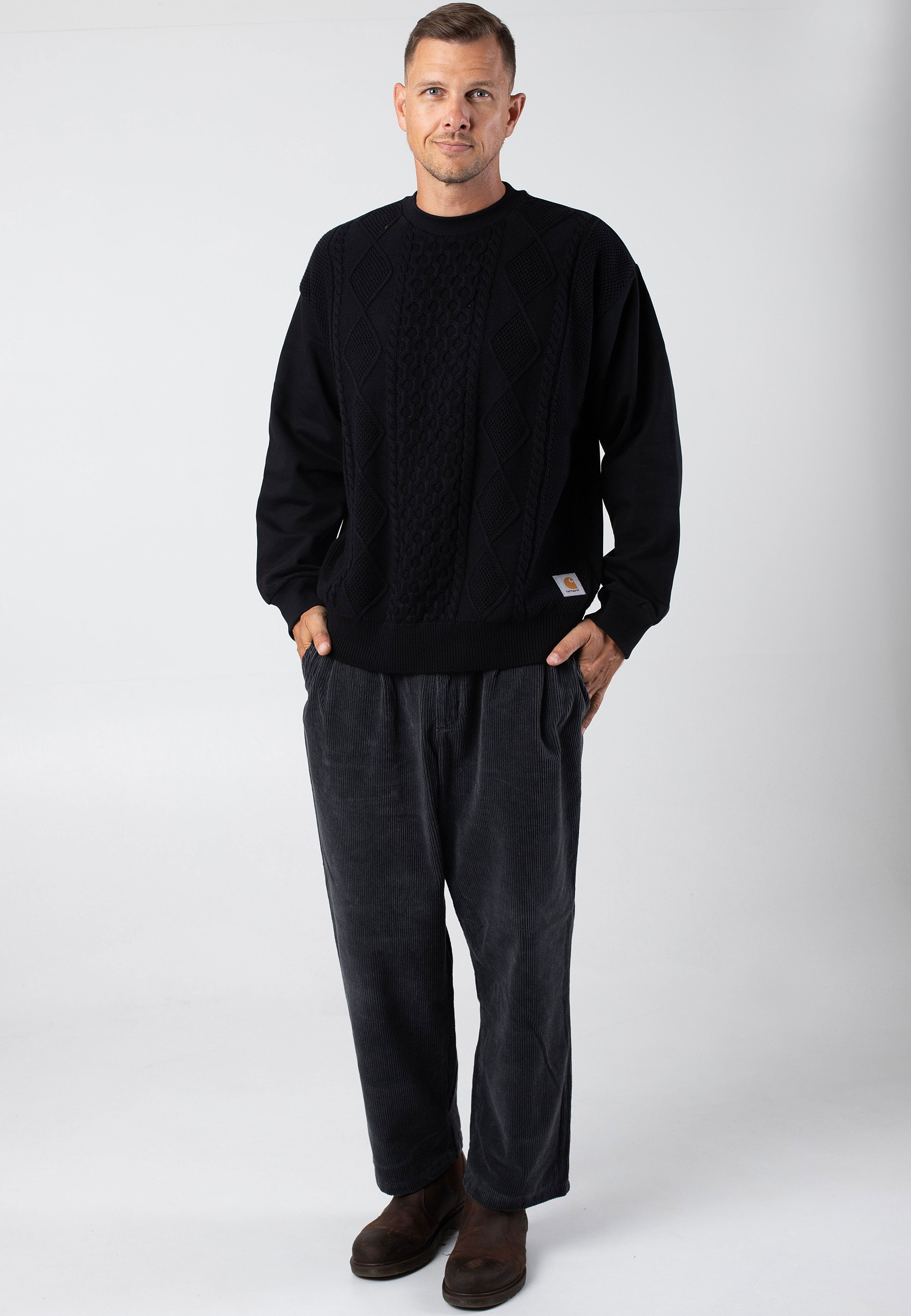 Carhartt WIP - Tridon Black - Sweater Buy Cheap Release Dates