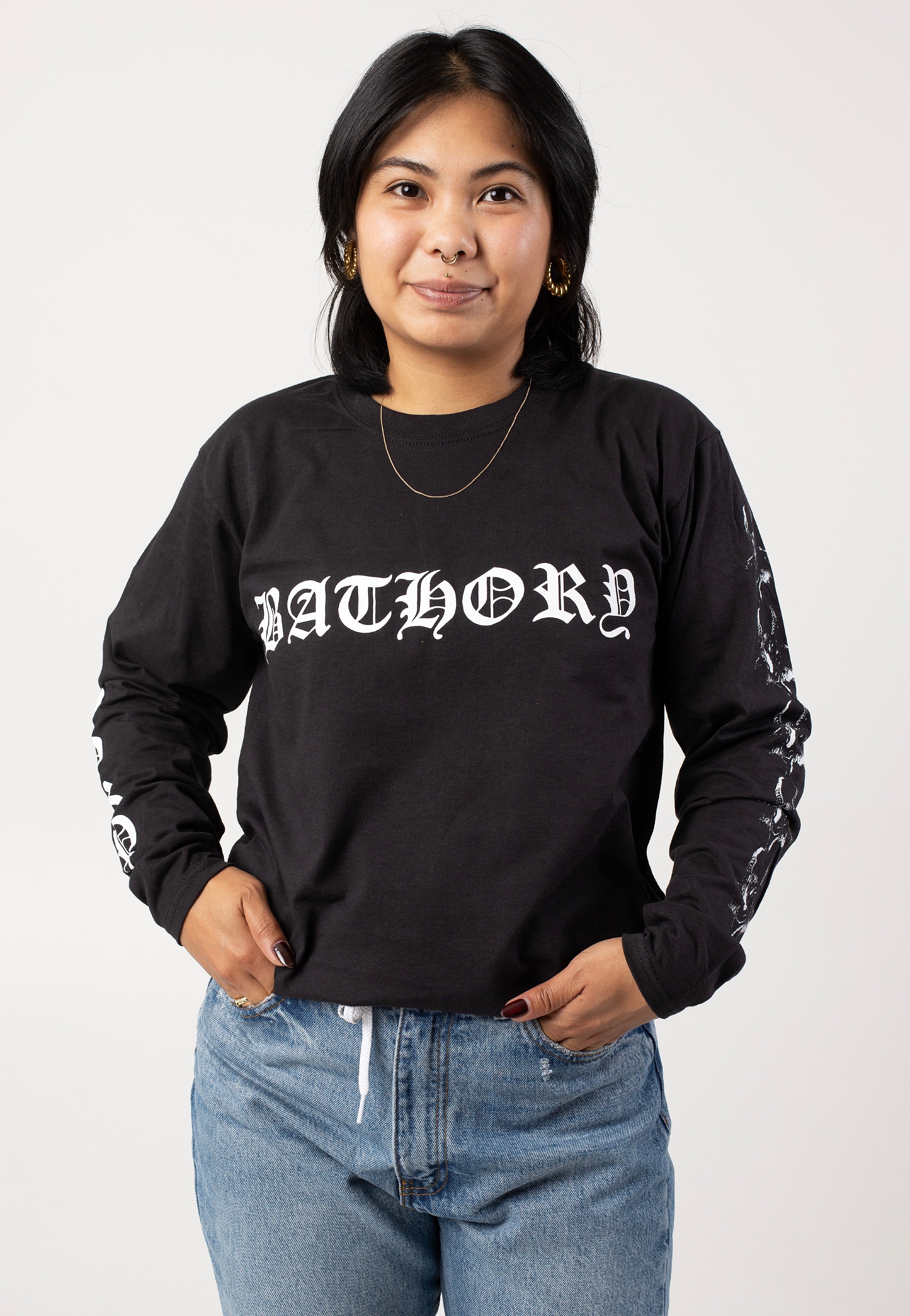 Bathory - Logo - Longsleeve Buy Cheap Cheapest Pice