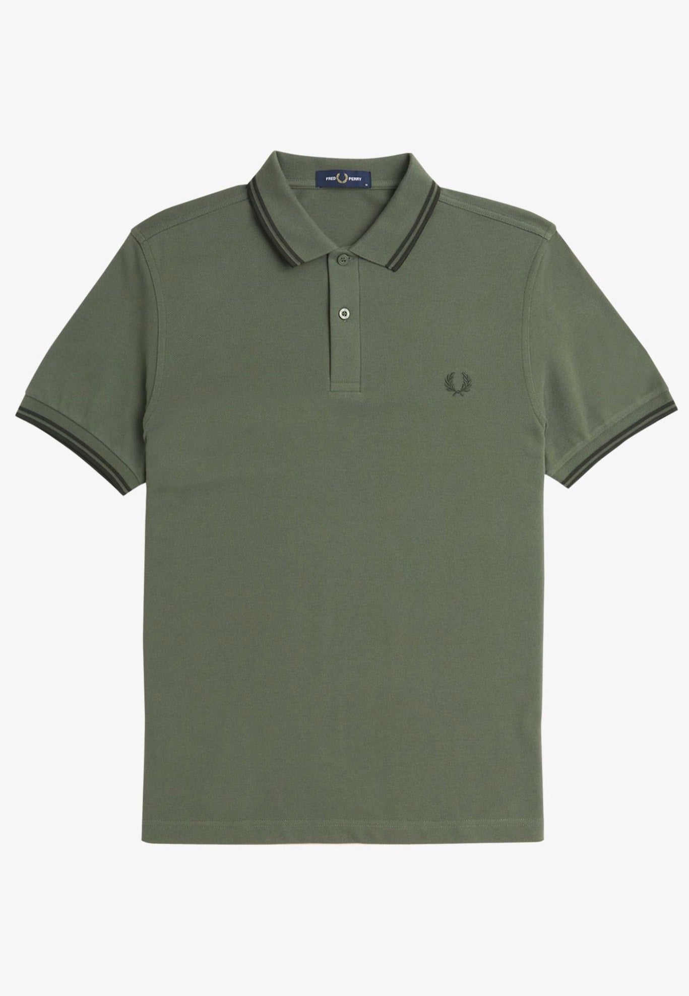 Fred Perry - Twin Tipped Laurel Wreath Green/Night Green/Night Green - Polo Cheap Pick A Best