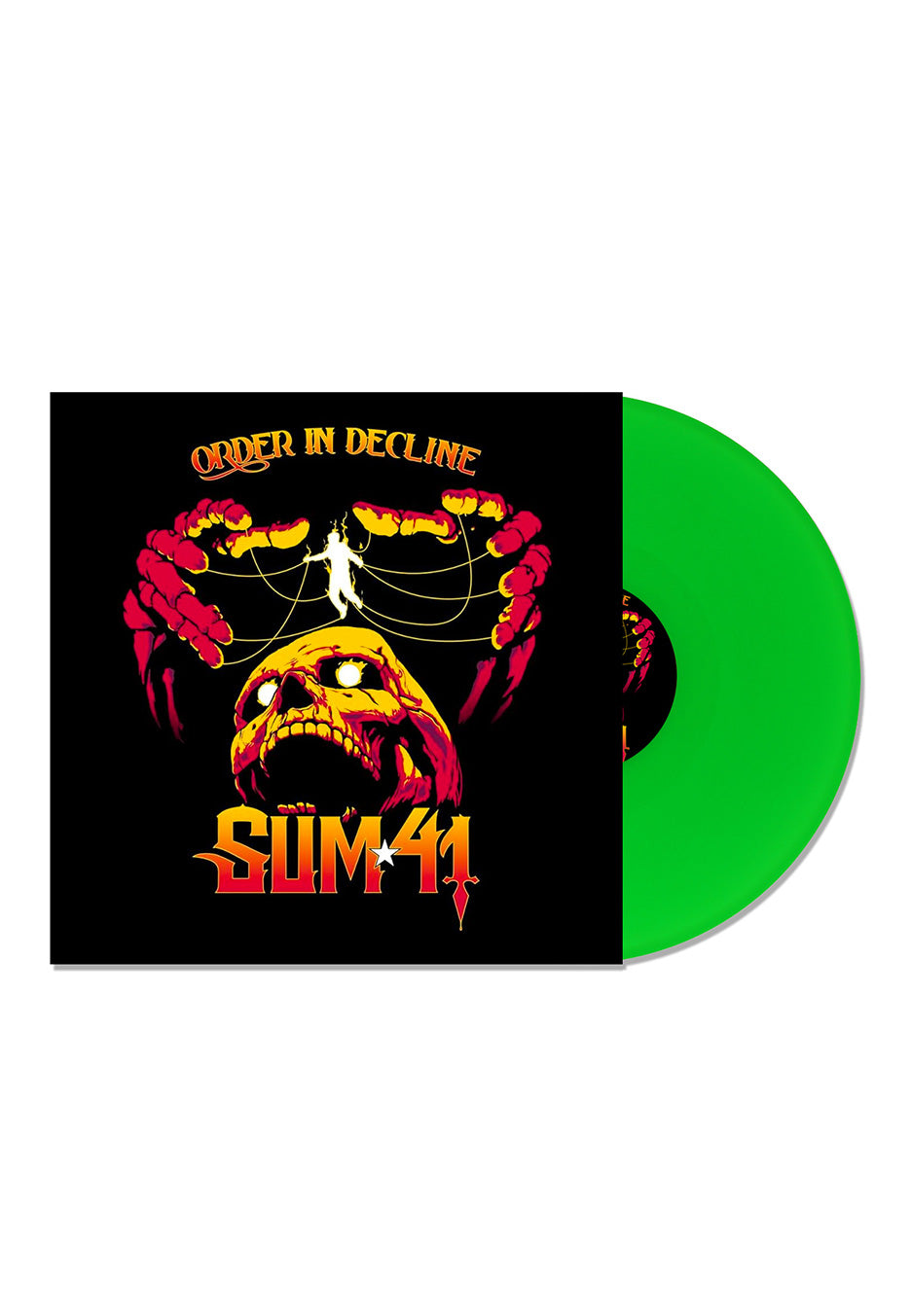 Sum 41 - Order In Decline Neon Green - Colored Vinyl Free Shipping Clearance Store