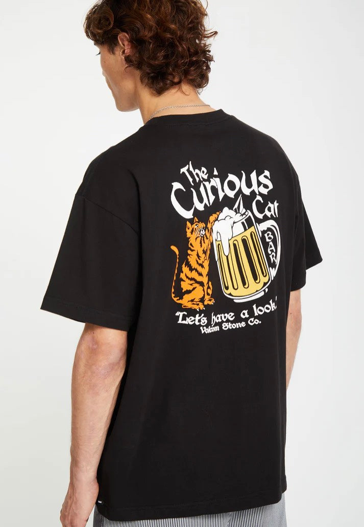 Volcom - Curious Cat Black - T-Shirt Ebay Online