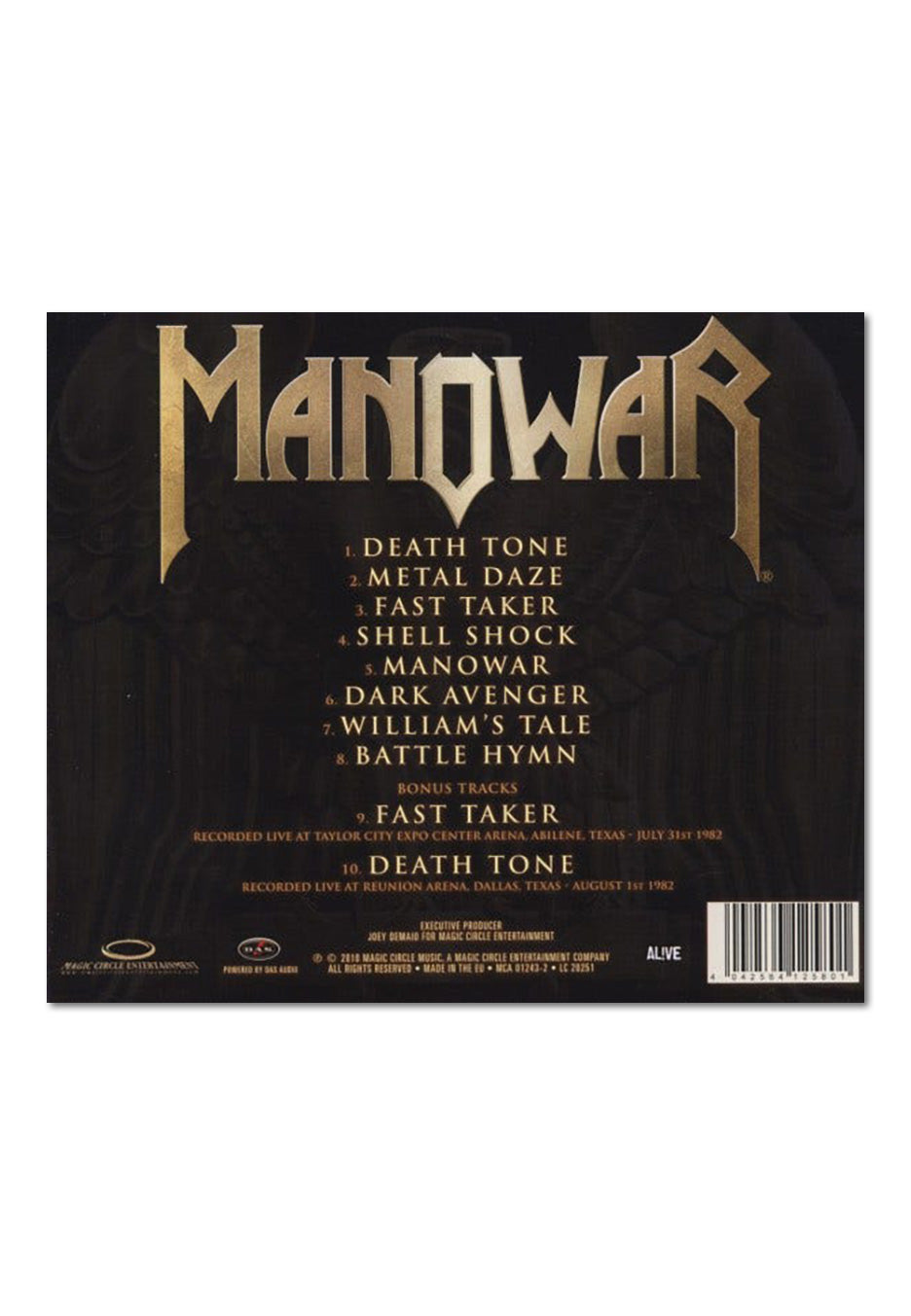 Manowar - Battle Hymns 2011 - CD Buy Cheap Pay With Paypal