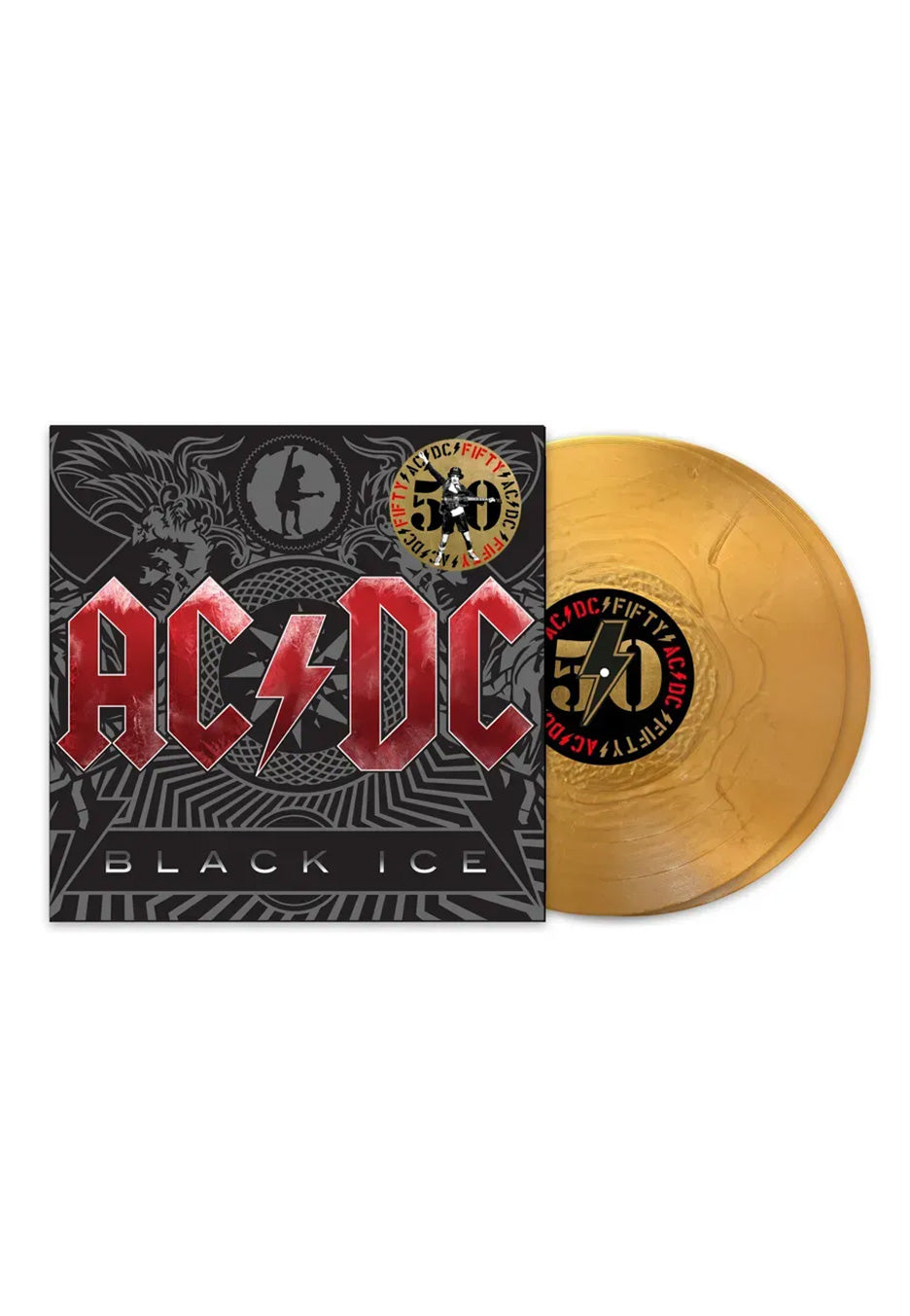 AC/DC - Black Ice (50th Anniversary) Ltd. Gold - Colored 2 Vinyl Discount Exclusive