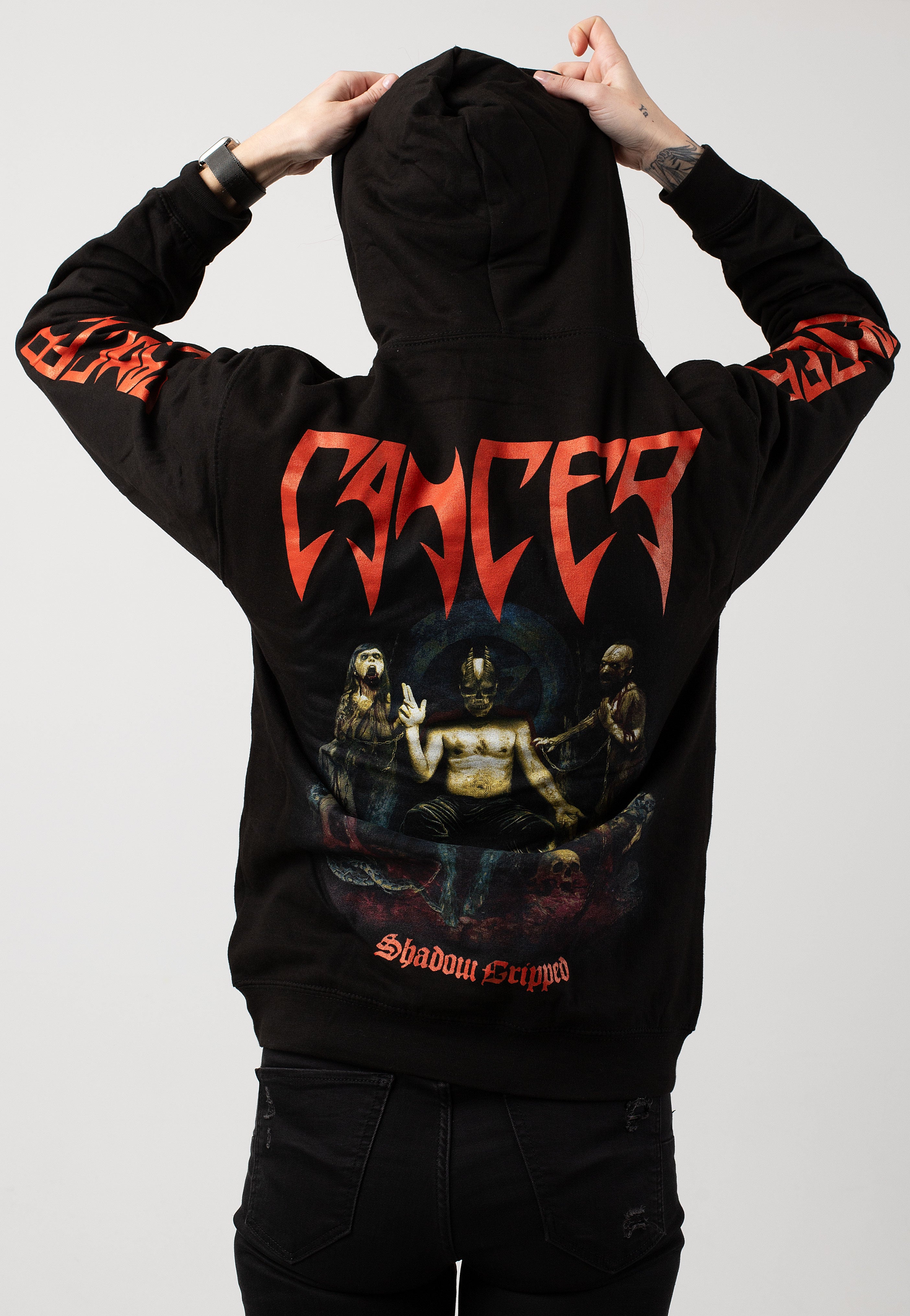 Cancer - Shadow Gripped - Hoodie Cheap Sale Big Sale