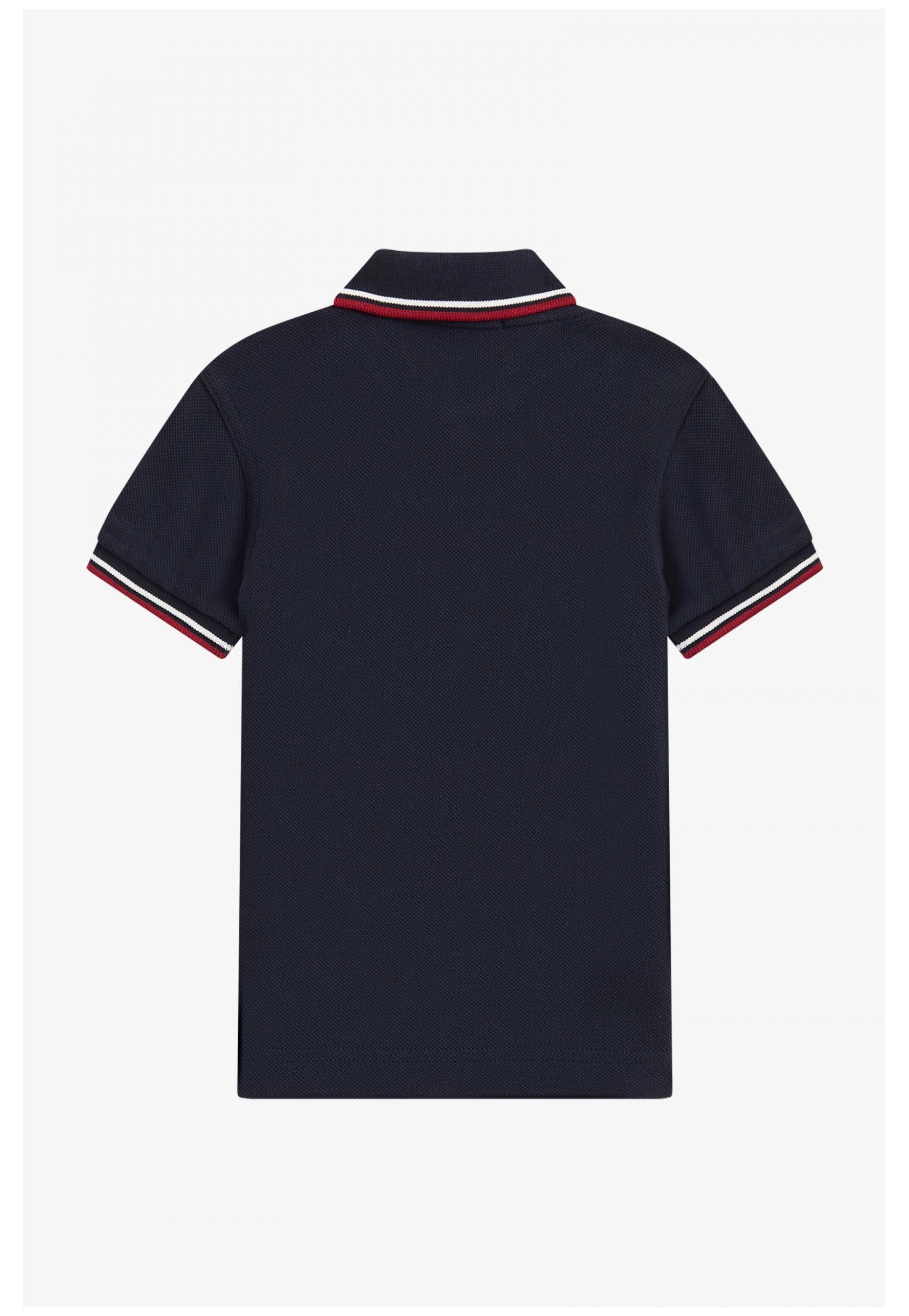 Fred Perry - My First Navy/Snow White/Burnt Red - Polo Fashion Style Cheap Online