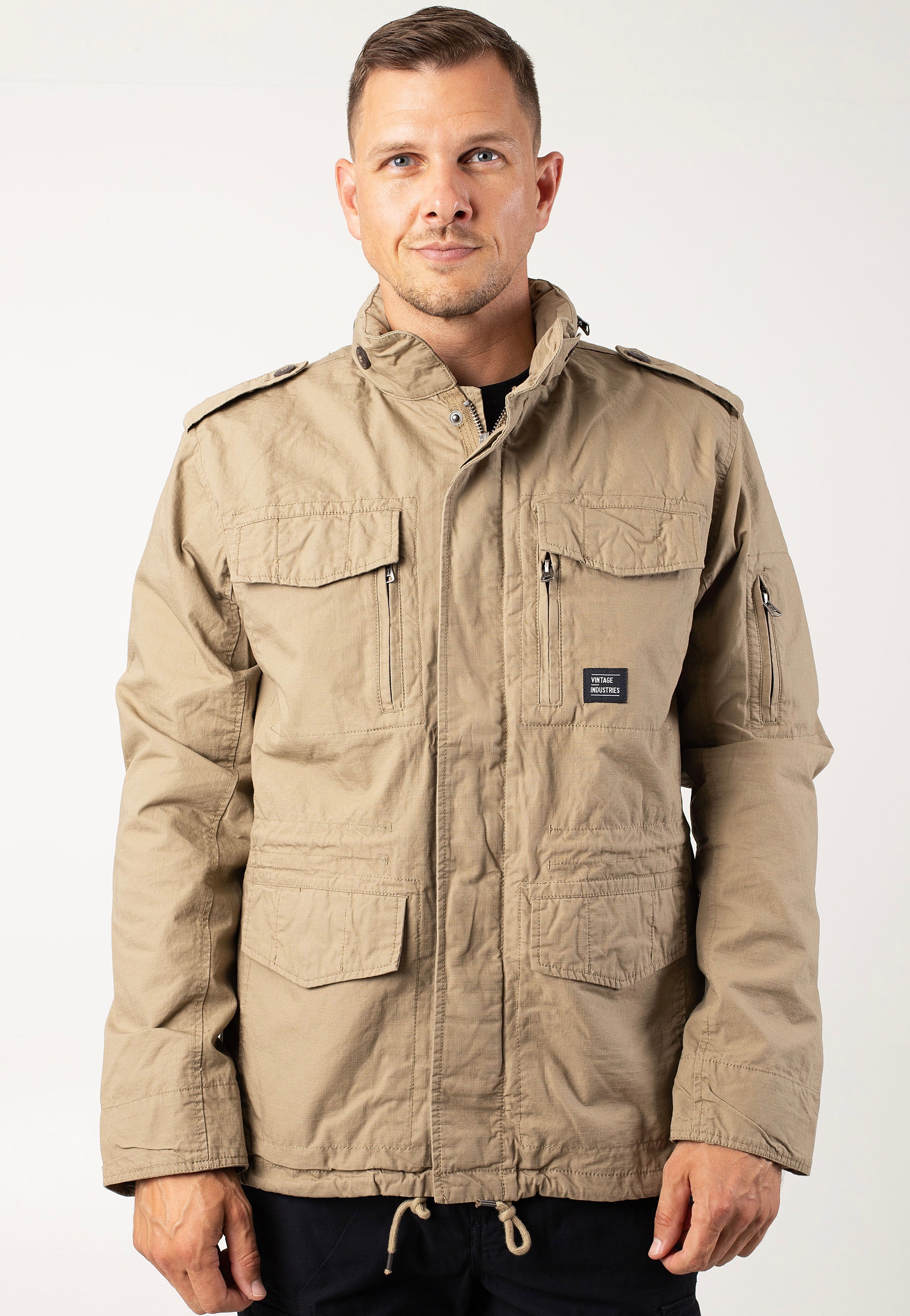 Vintage Industries - Cranford Dark Khaki - Jacket Hot Sale Online