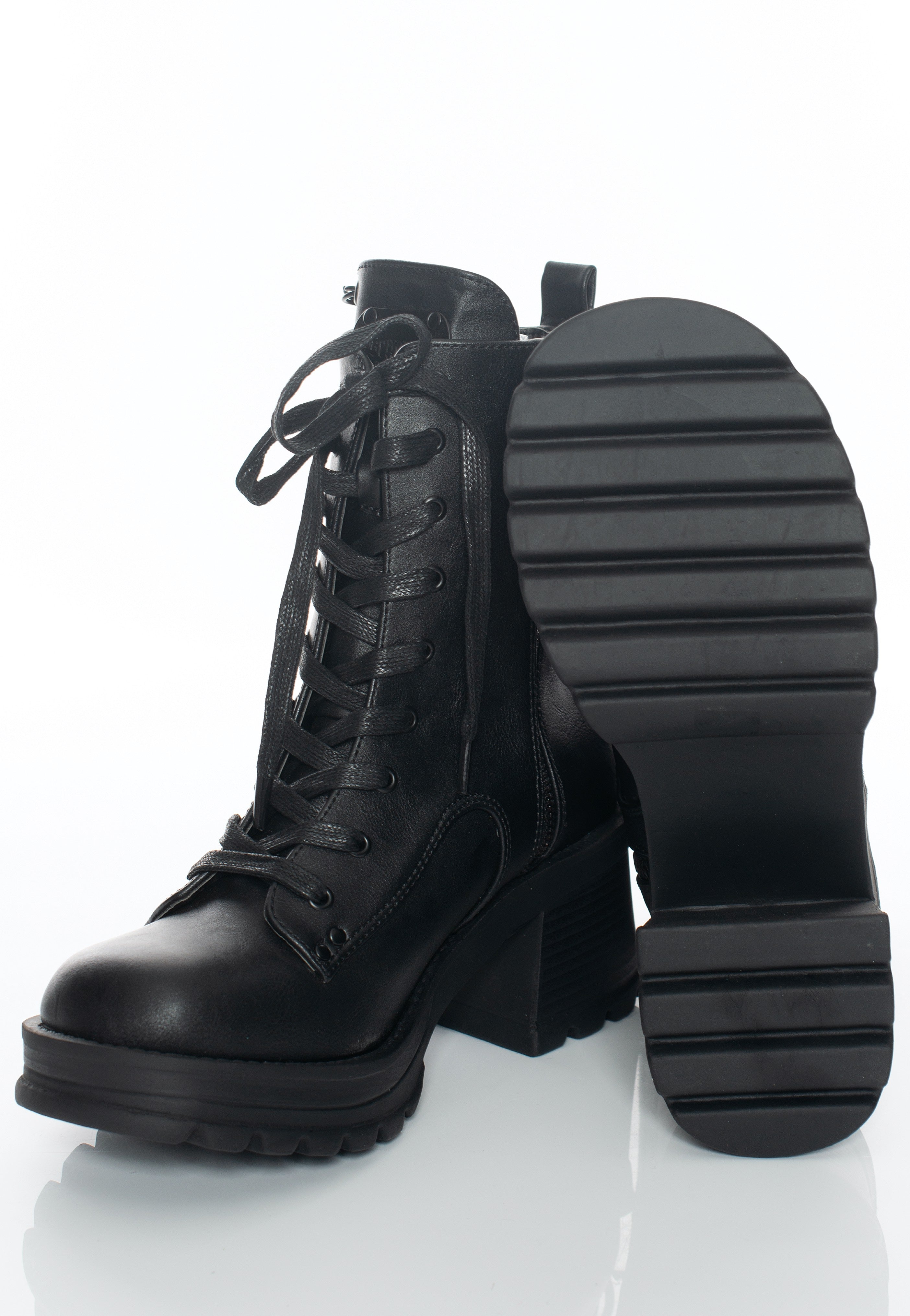 DemoniaCult - Bratty 50 Black Vegan Leather - Girl Shoes Pay With Visa Sale Online