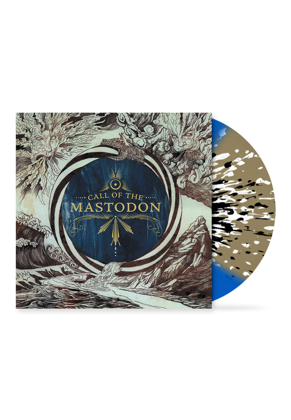 Mastodon - Call Of The Mastodon Blue, Gold & White/Black - Splattered Vinyl Outlet Classic