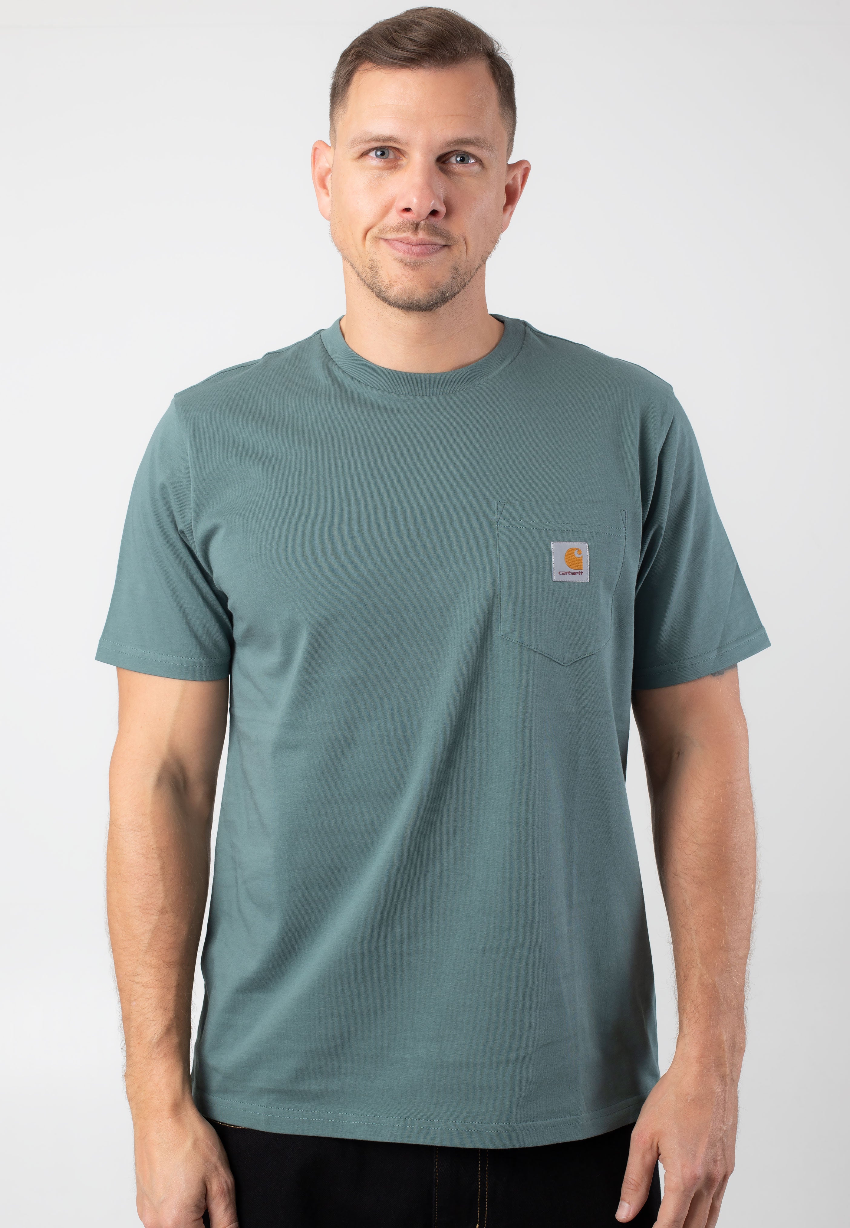 Carhartt WIP - Pocket Silver Pine - T-Shirt Find Great Online