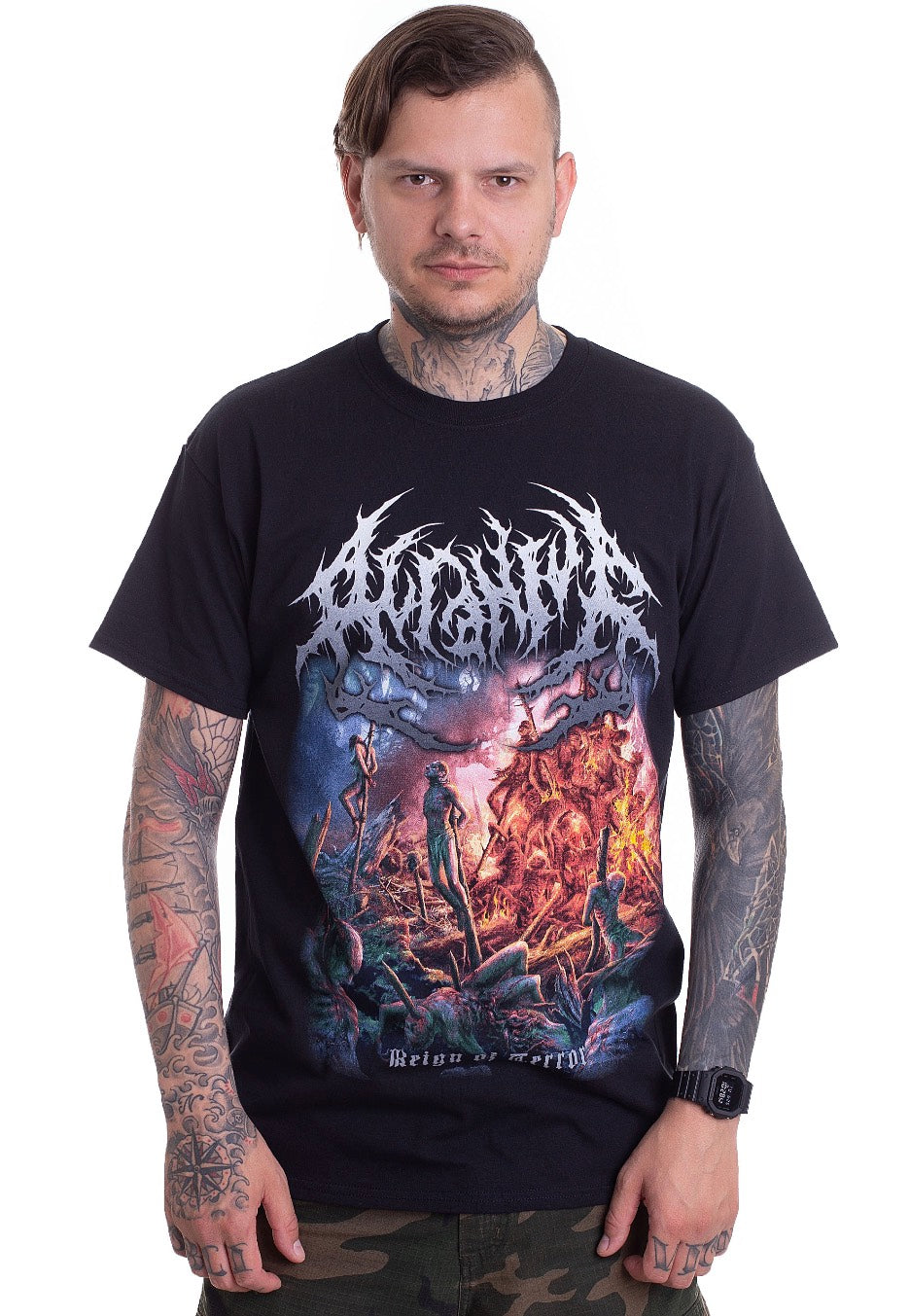 Acranius - Reign Of Terror Artwork - T-Shirt Cheap Browse