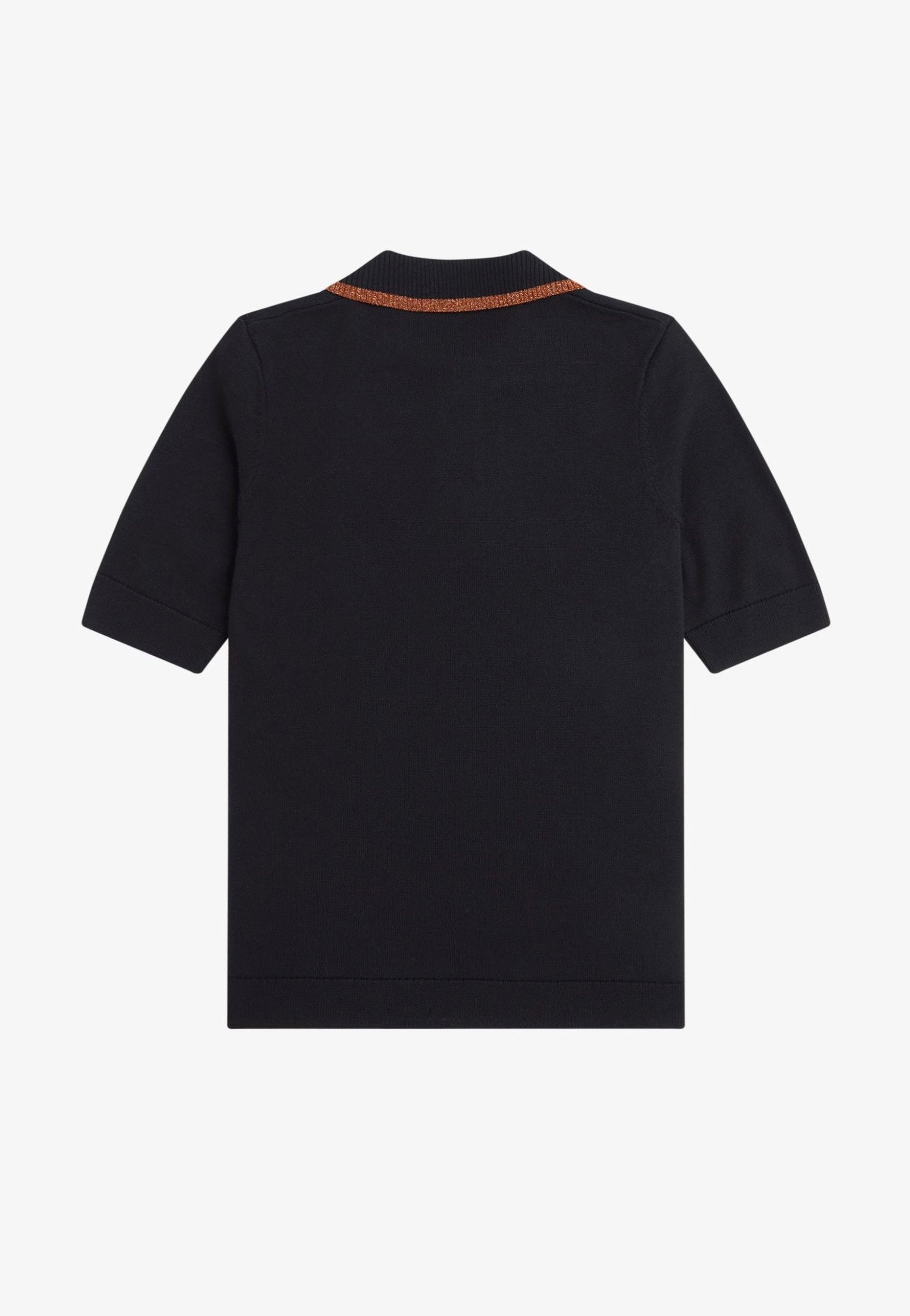 Fred Perry x Amy Winehouse - Metallic Tipped Knitted Black - Polo With Mastercard Online