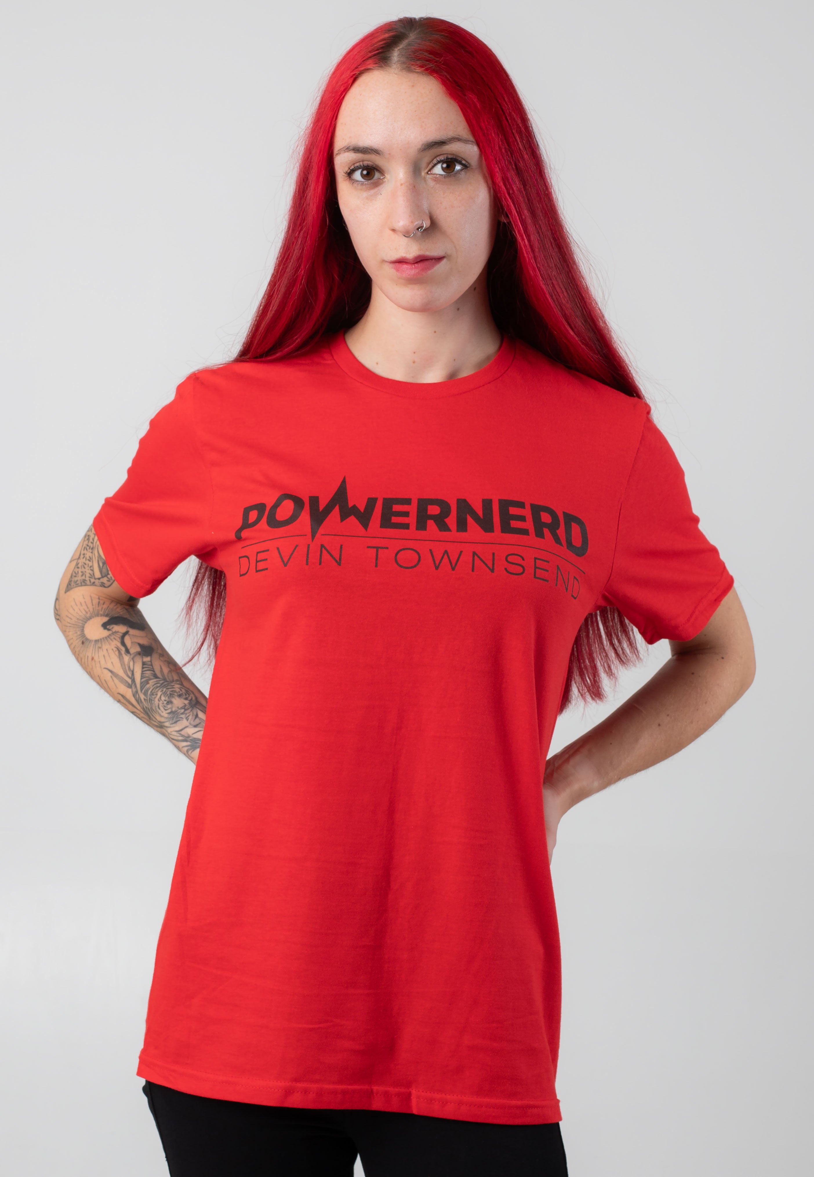 Devin Townsend - Powernerd Logo Red - T-Shirt 2025 Newest Online