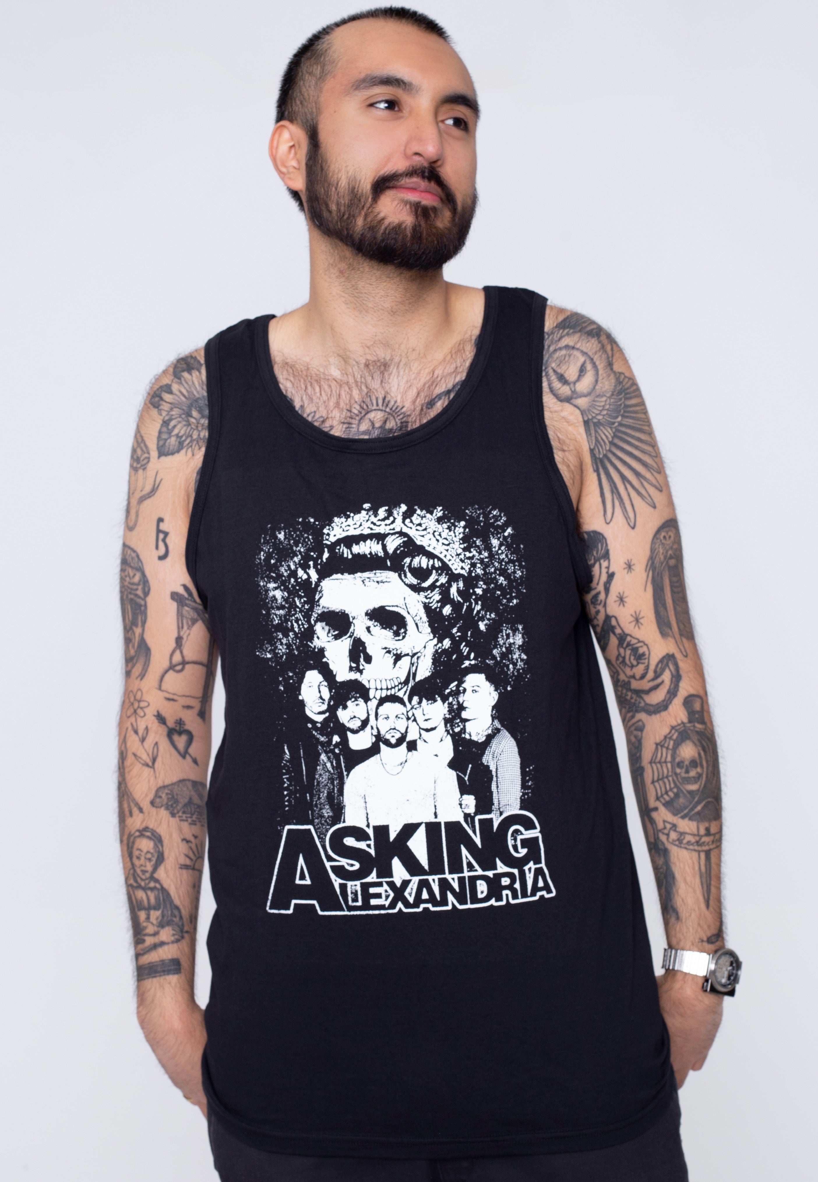 Asking Alexandria - Skull Group Shot - Tank Authentic