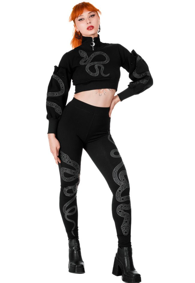 Restyle - Cathedral Snake Black - Leggings Deals Cheap Pice