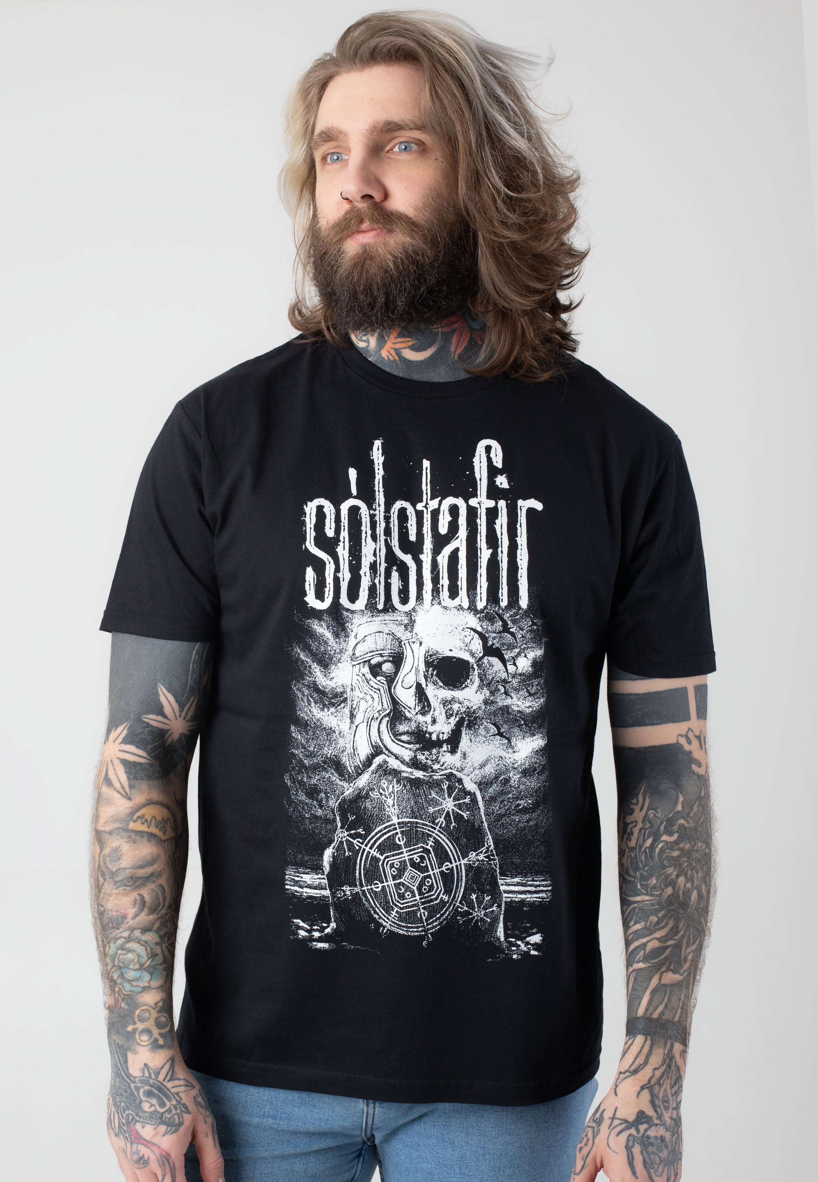 Solstafir - White Rune Stone - T-Shirt Quality Free Shipping For Sale