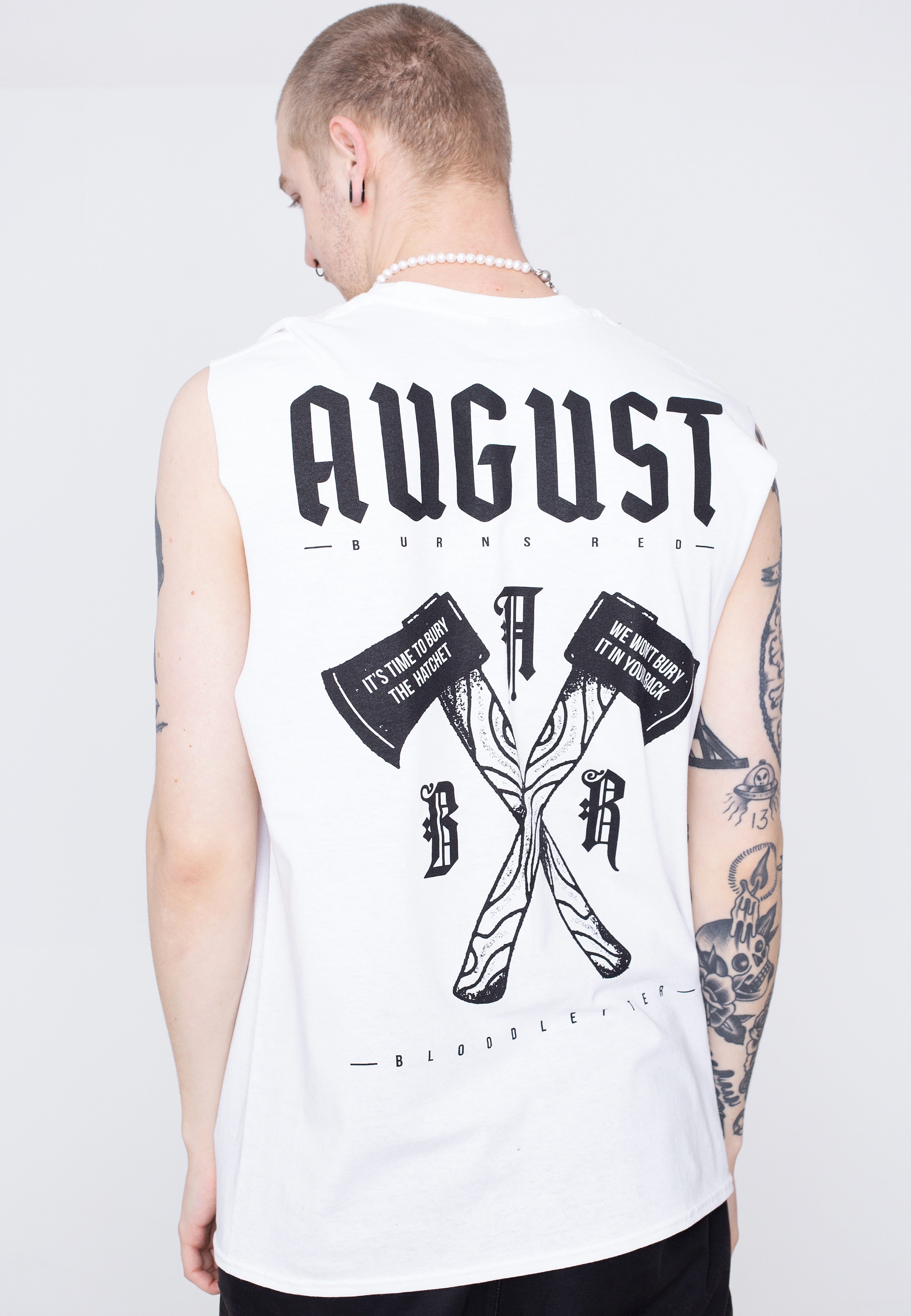 August Burns Red - Bloodletter White - Sleeveless Free Shipping Browse