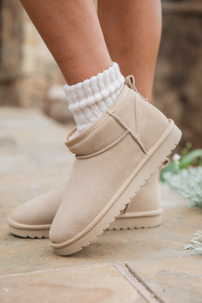 Georgia Light Beige Mini Boot SALE Low Cost Online