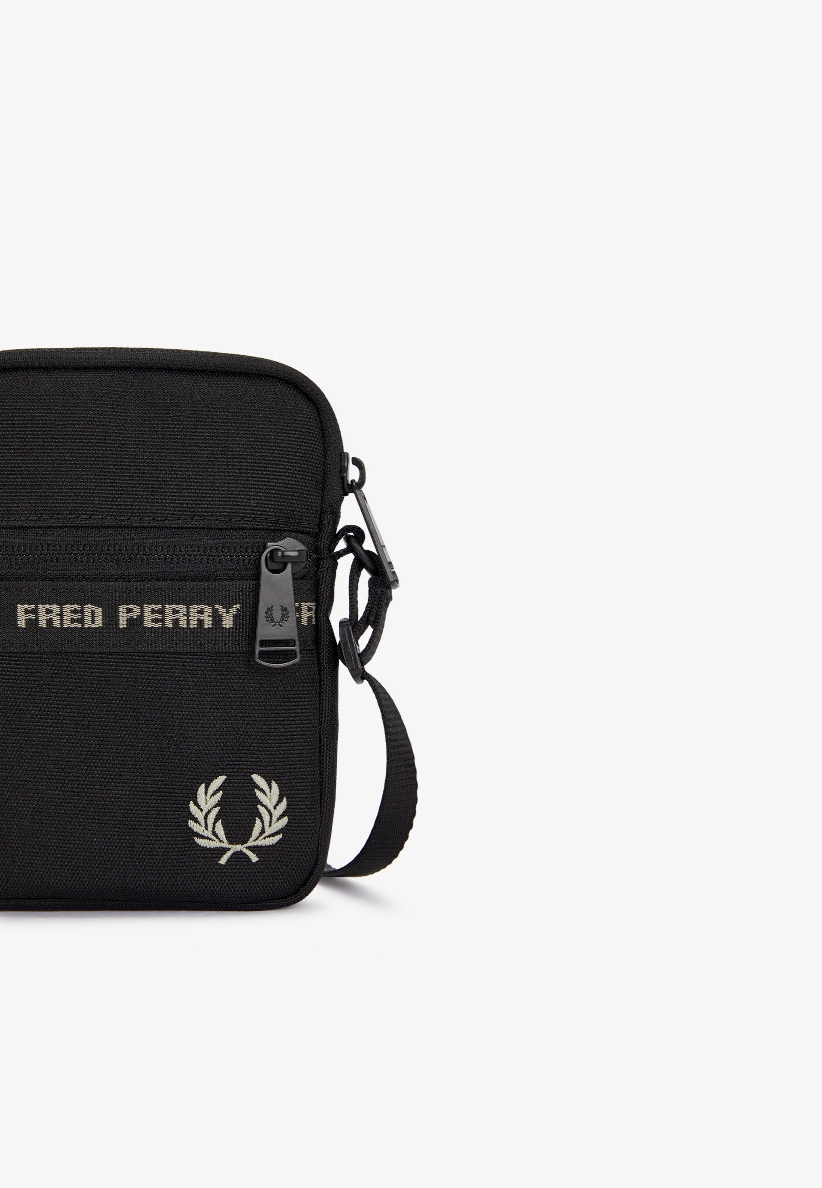 Fred Perry - Taped Side Black/Warm Grey - Bag Clearance Best Place