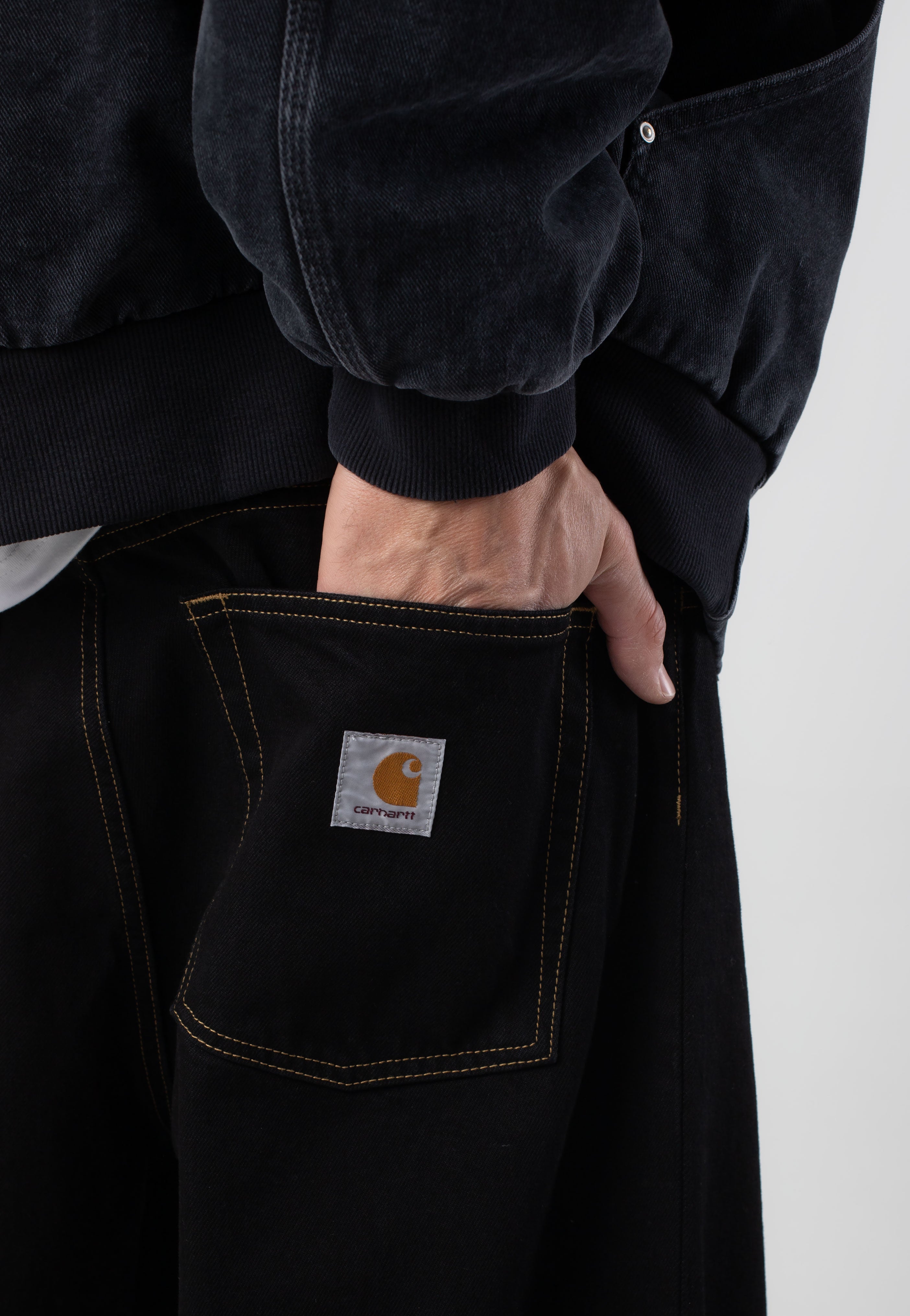 Carhartt WIP - Brandon Rinsed Black - Pants 2025 New Cheap Online