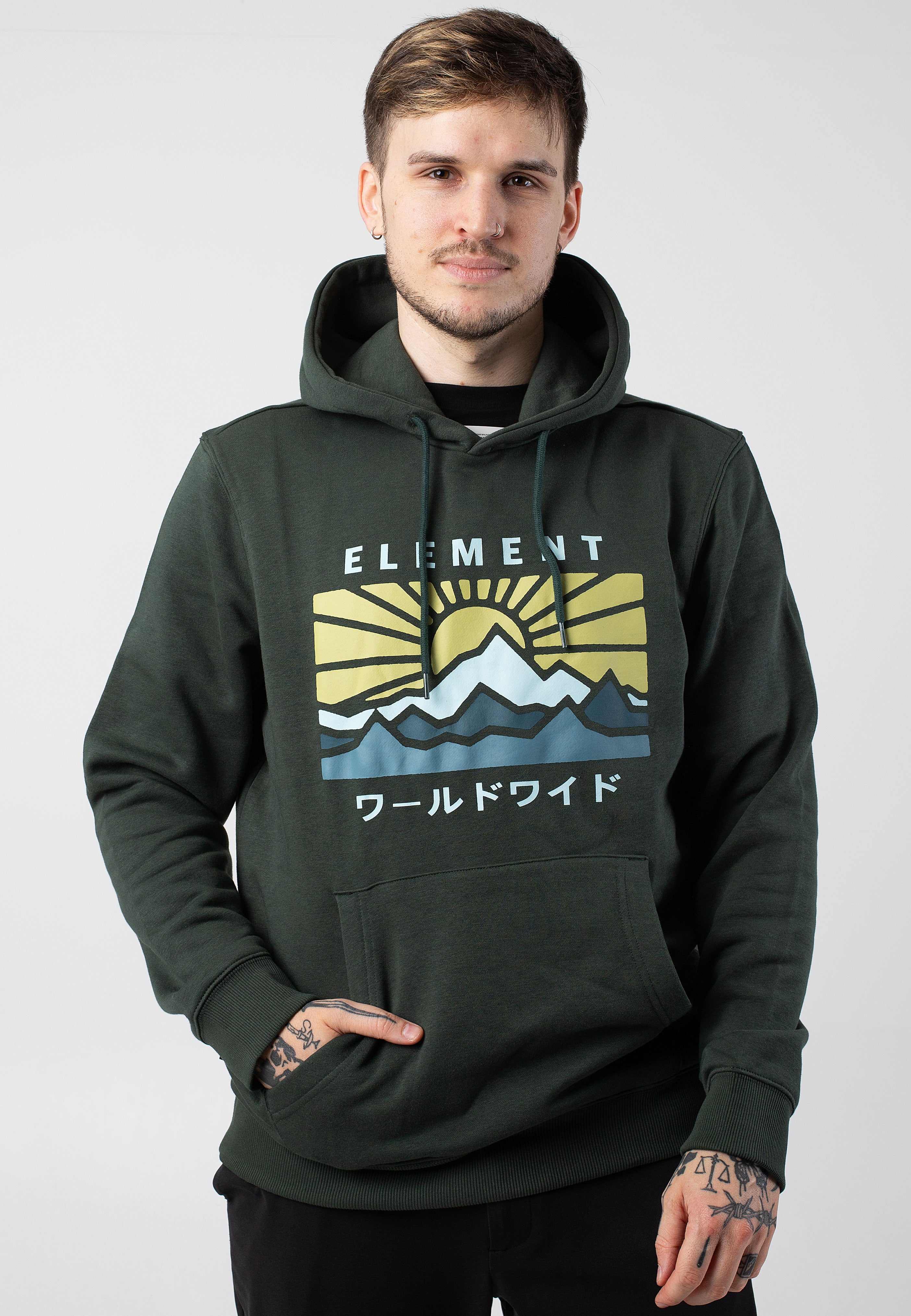 Element - Kyoto Hood Deep Forest - Hoodie Fashionable Online