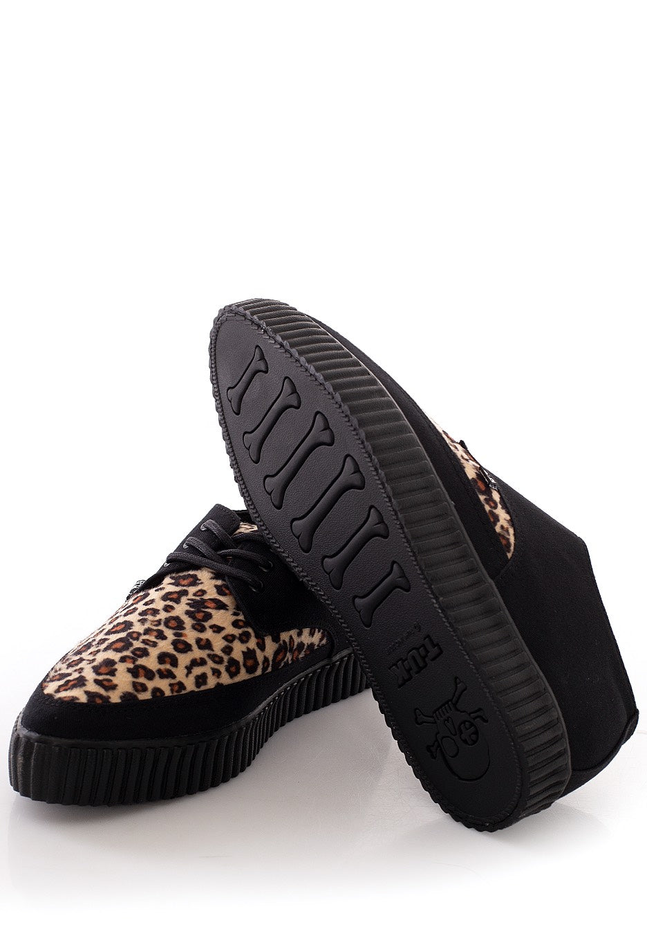 T.U.K. - Pointed Creeper Tan Leopard Vamp - Girl Shoes For Sale Cheap Pice From China